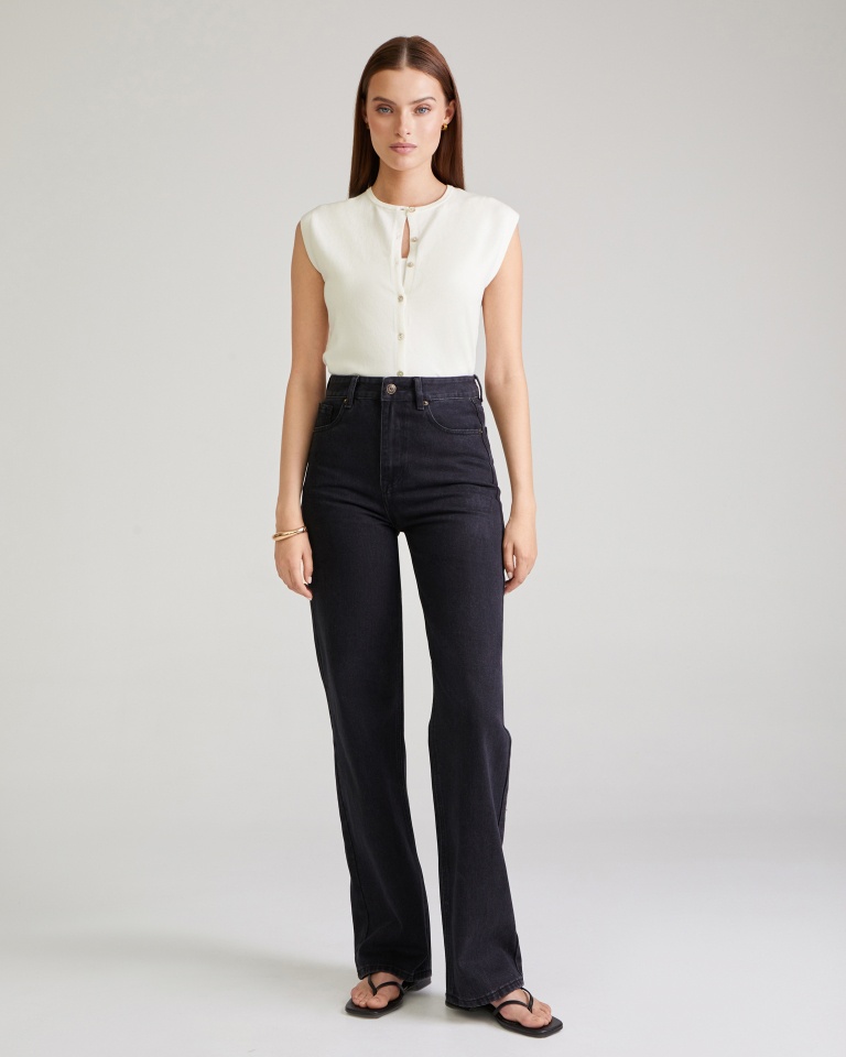 Джинсы 041387 Black Tobeblossom
