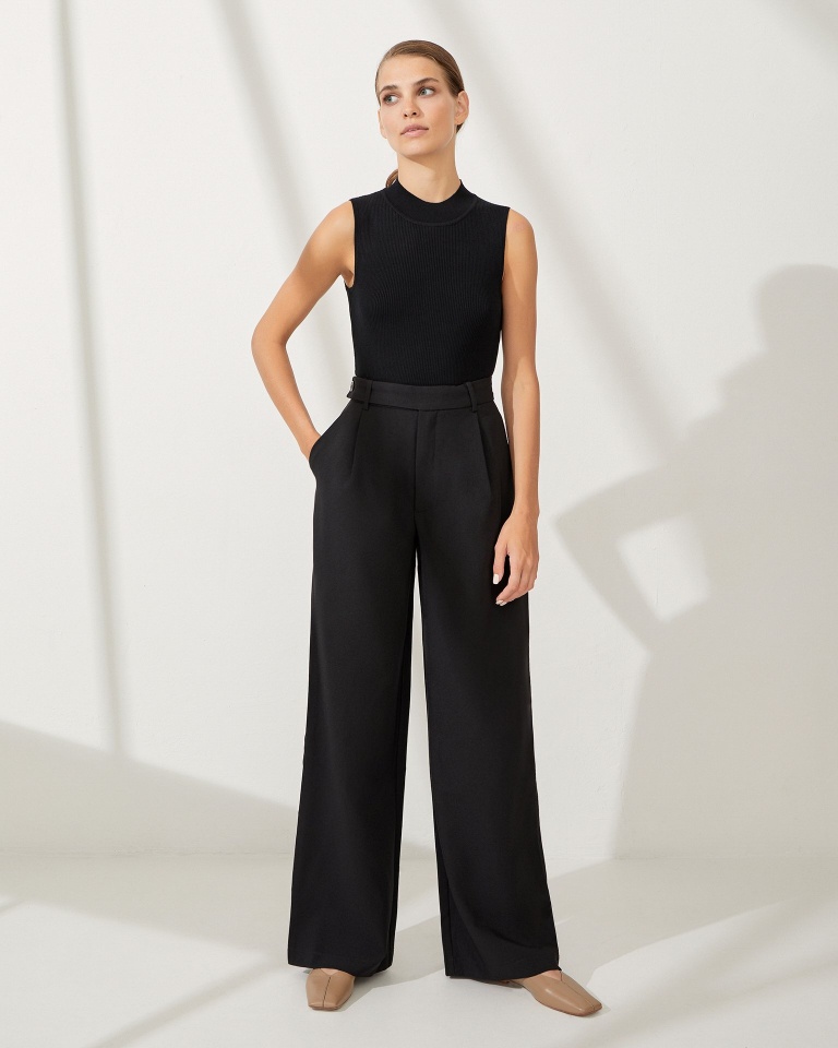 Брюки 041319 Black Tobeblossom