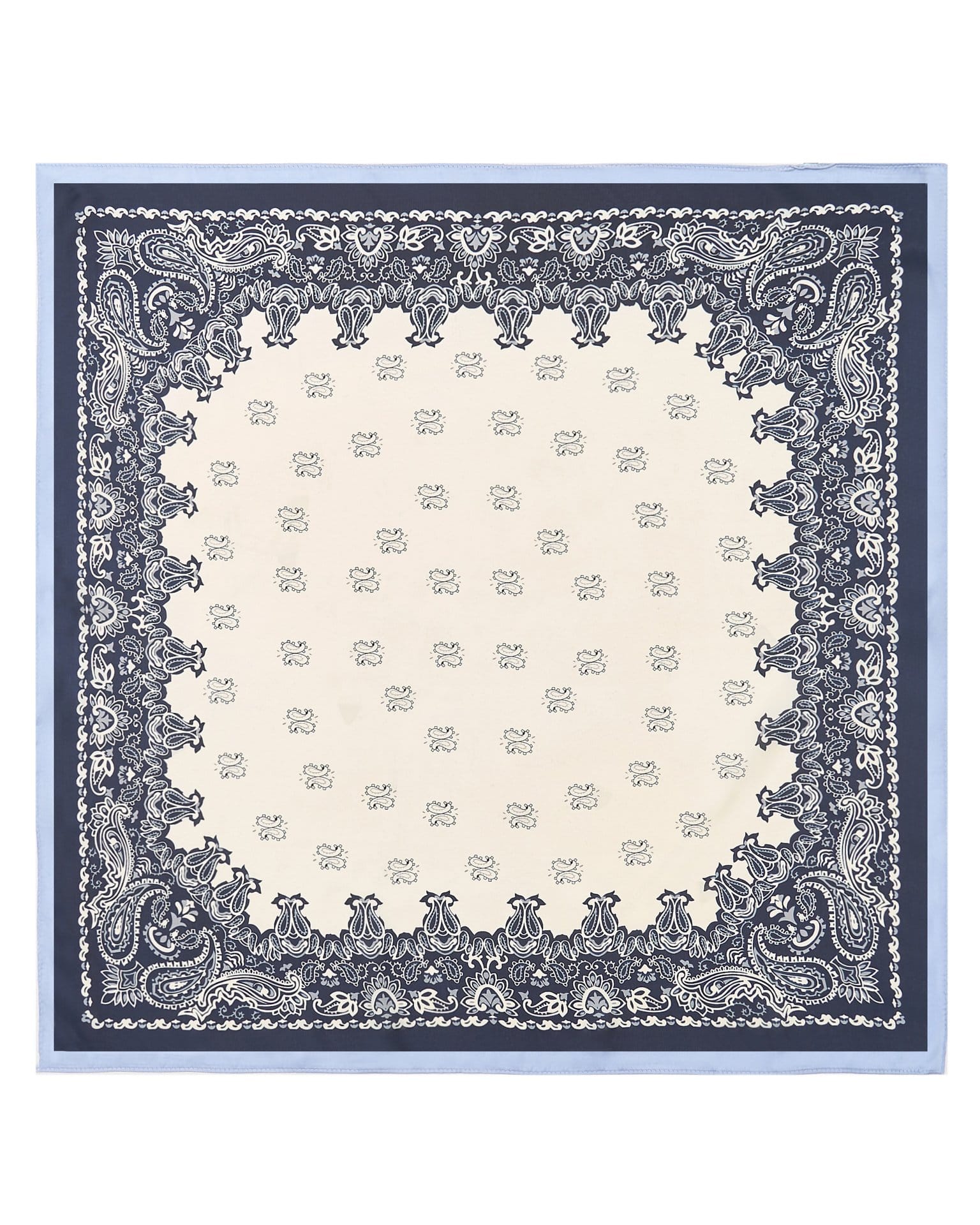 Атласный платок с принтом