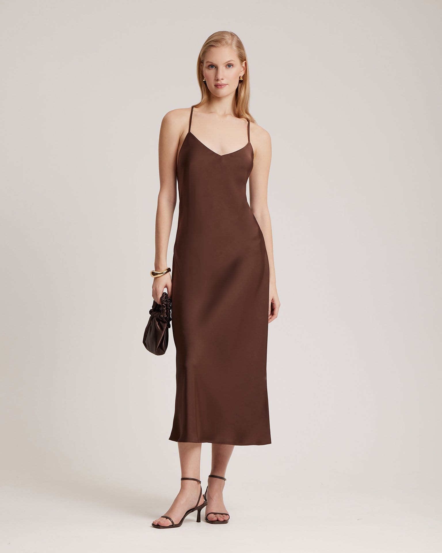 Шоколадное платье