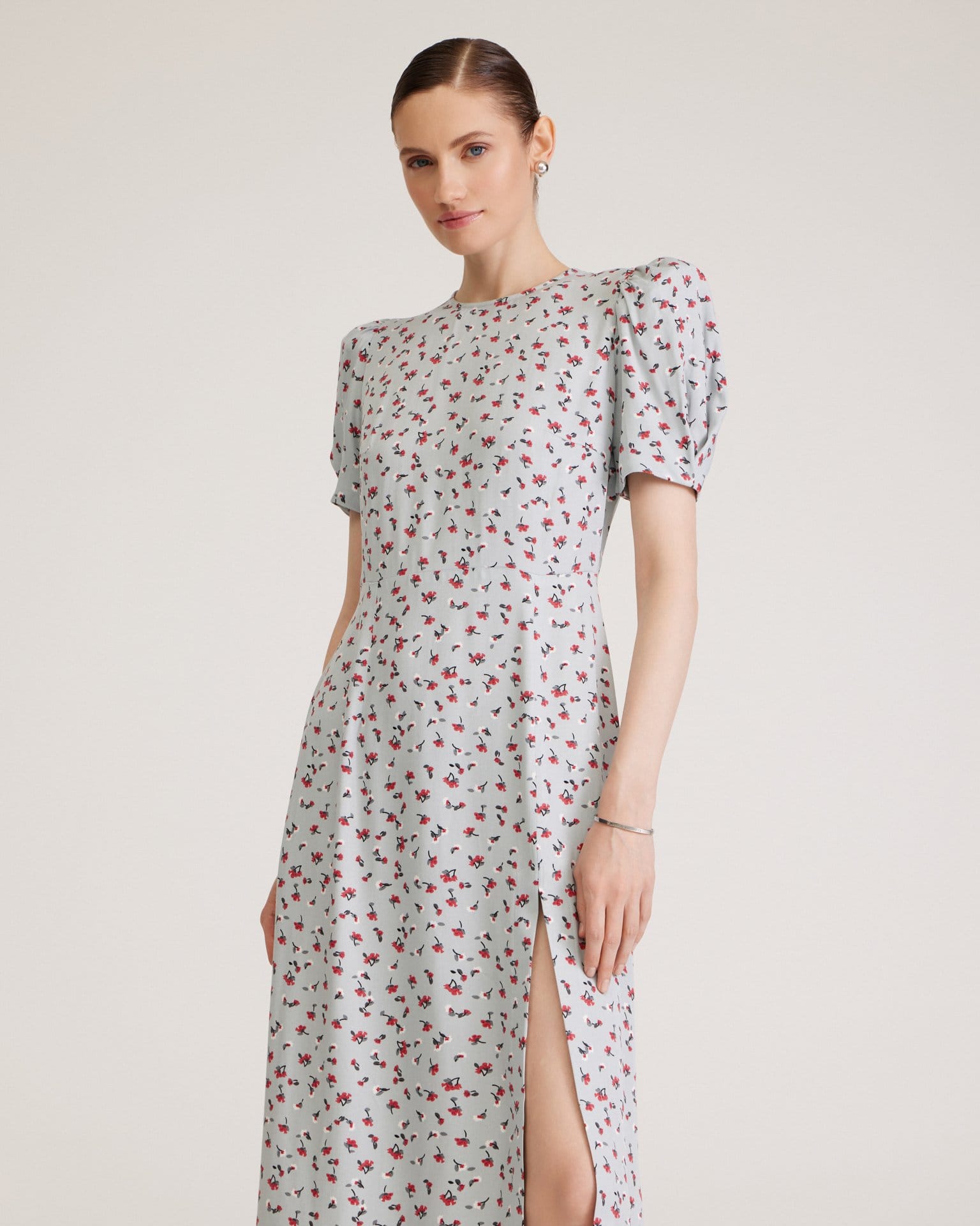 Платье с цветочным принтом