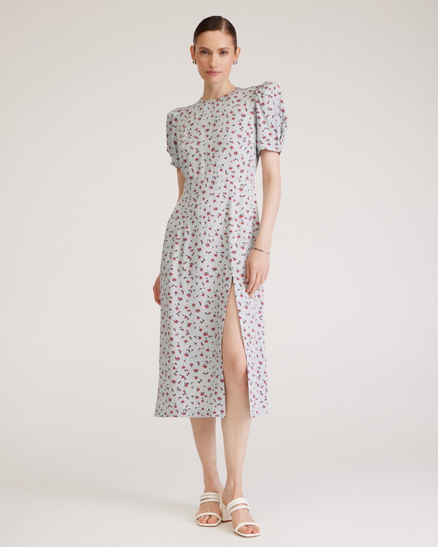 Платье с цветочным принтом