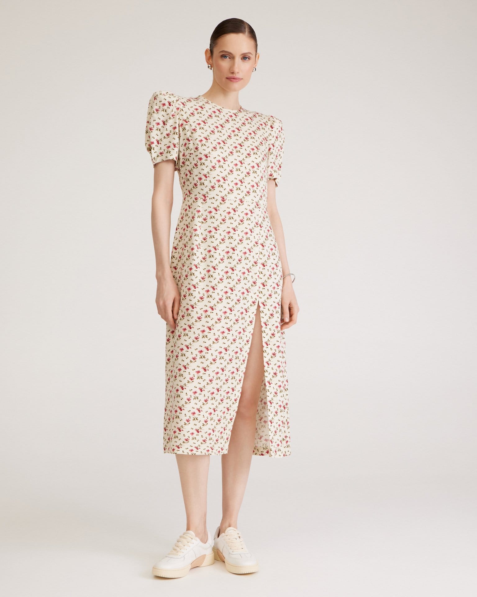 Платье с цветочным принтом