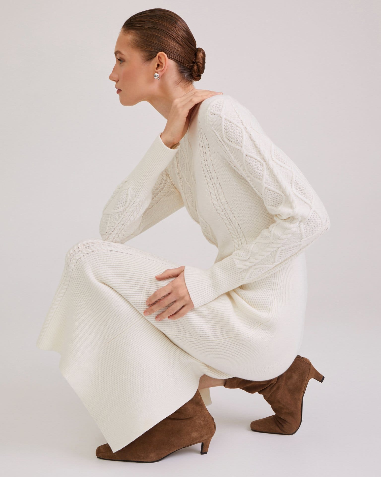 Вязаное платье