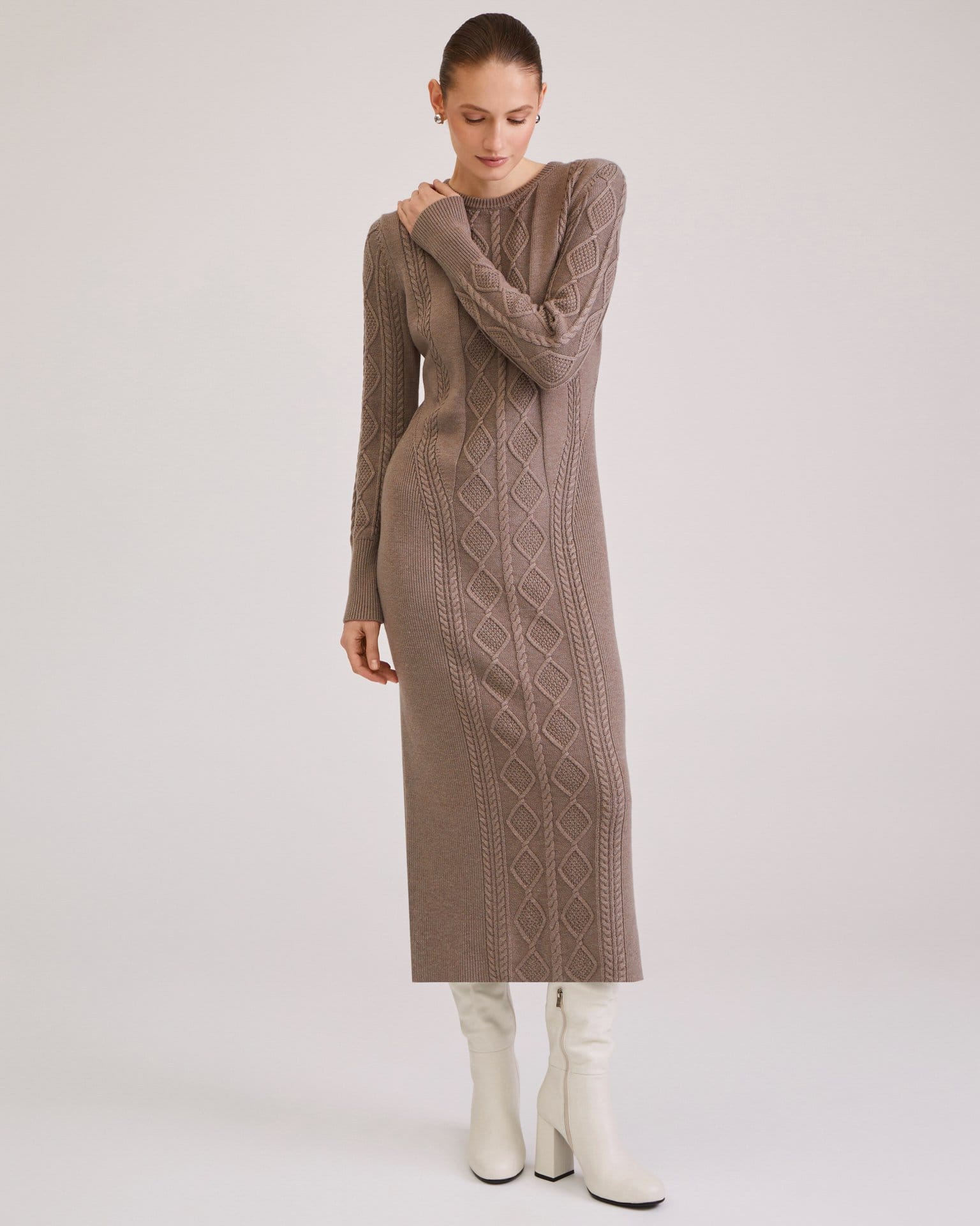 Вязаное платье