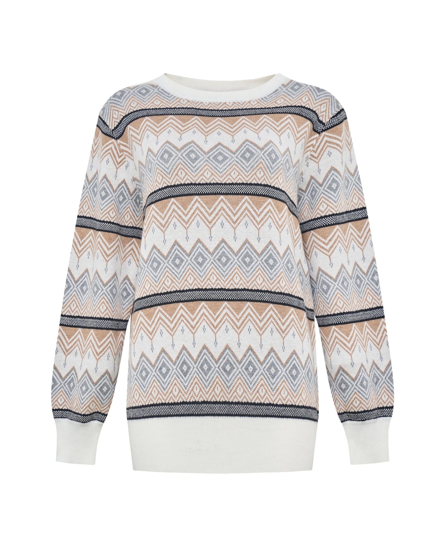 Джемпер с геометрическими узорами