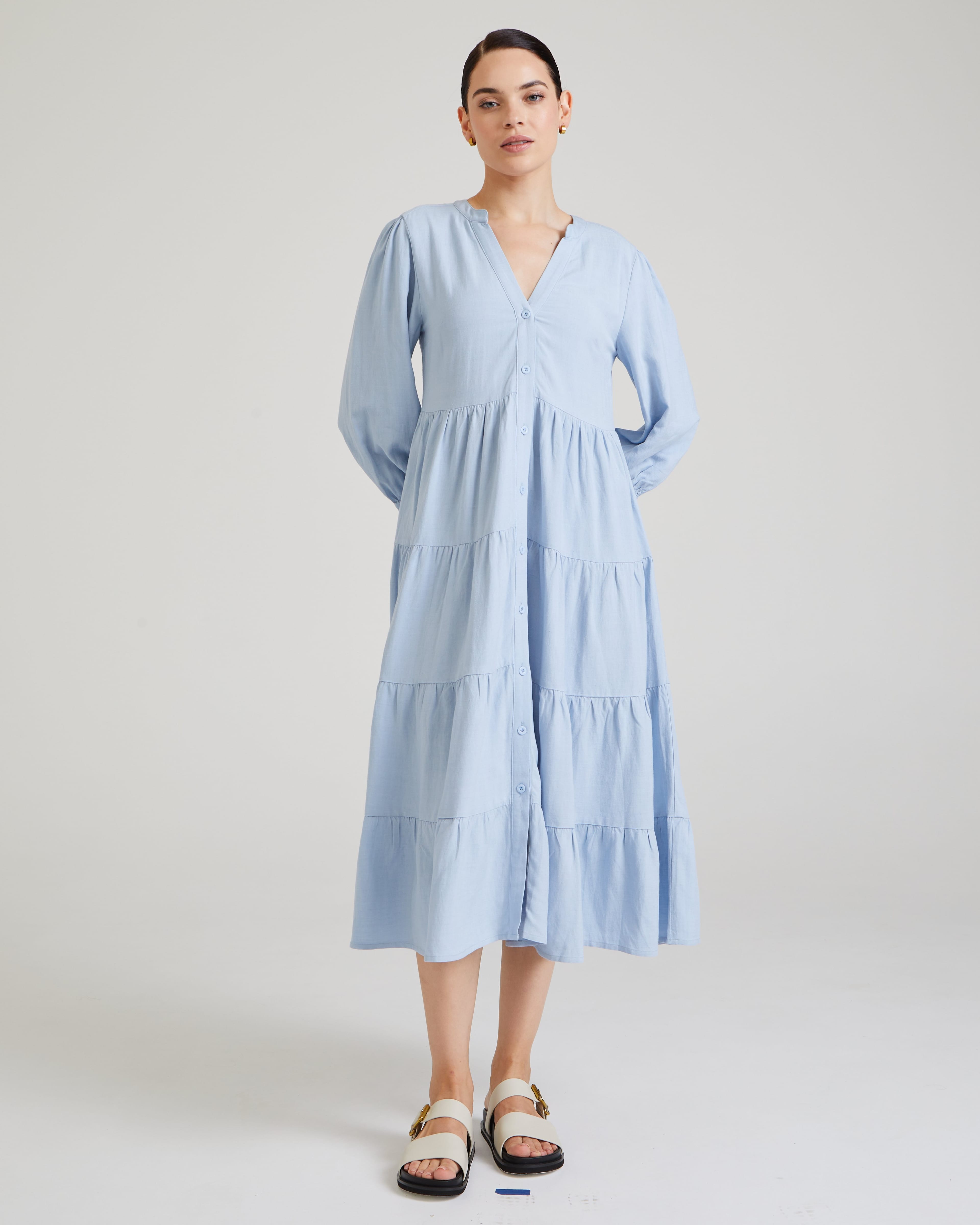 Платье миди свободное