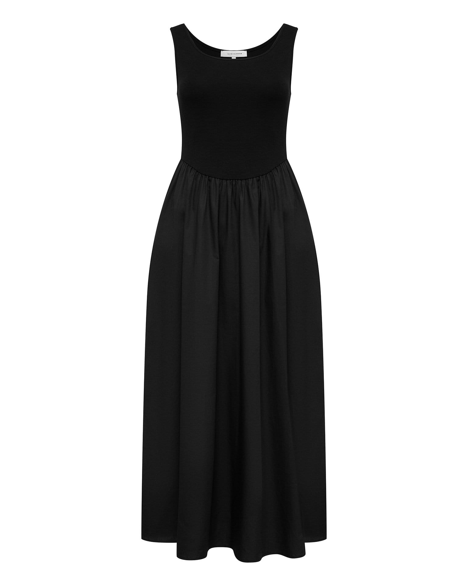 Черное платье-сарафан