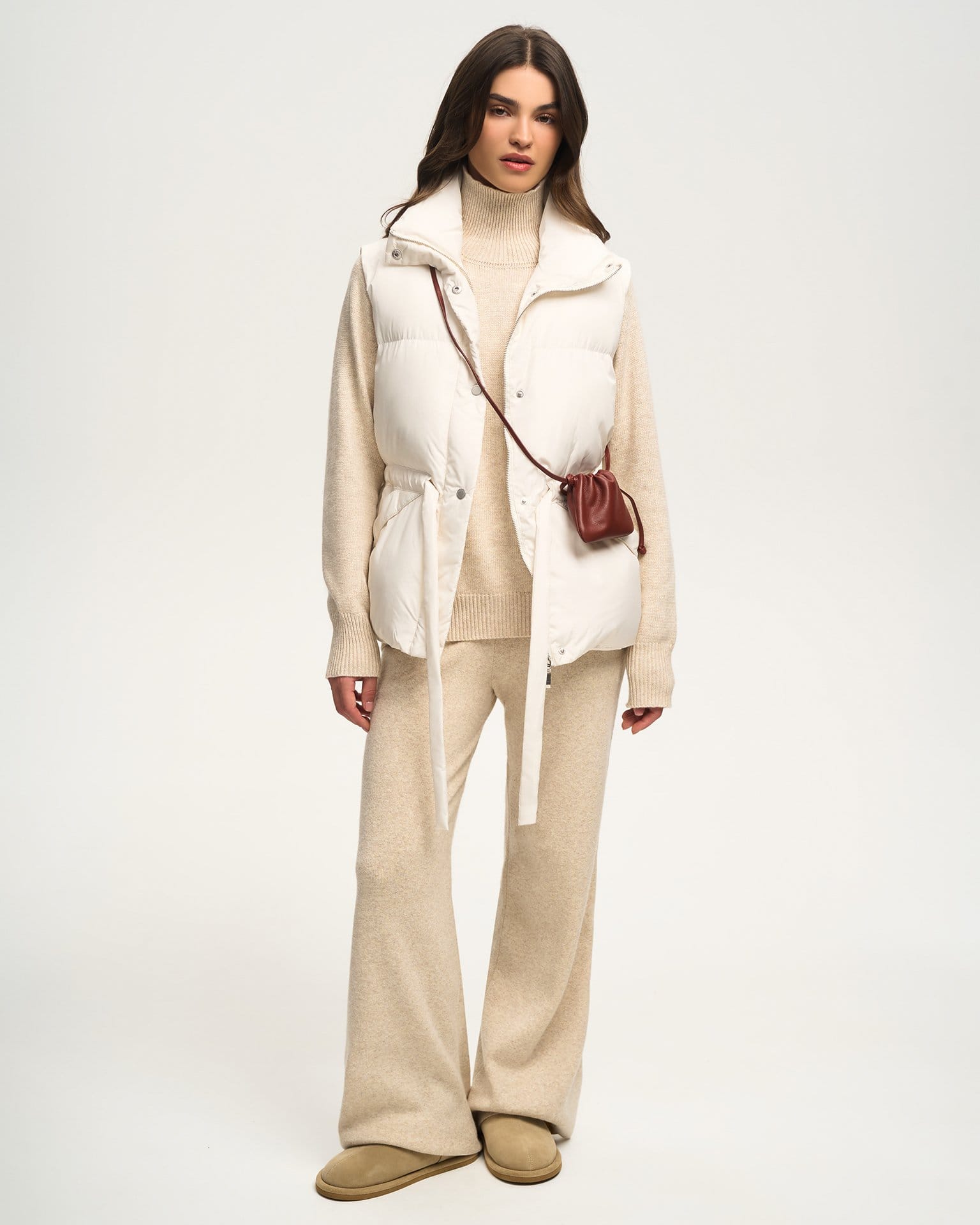 Жилет с поясом