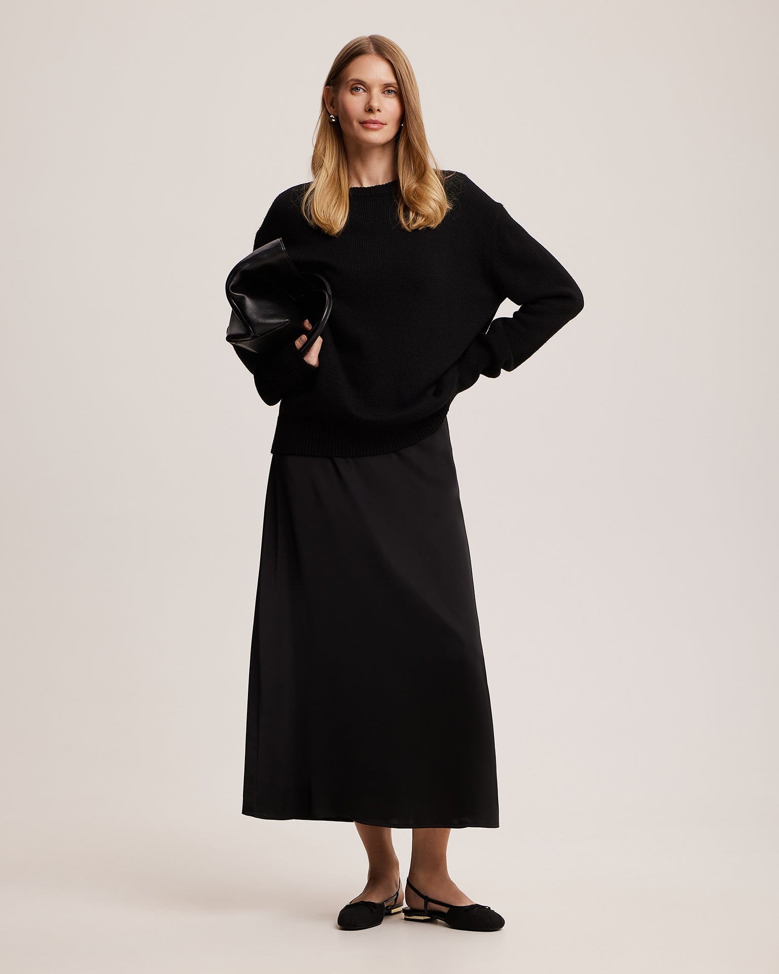 Юбка из струящейся ткани