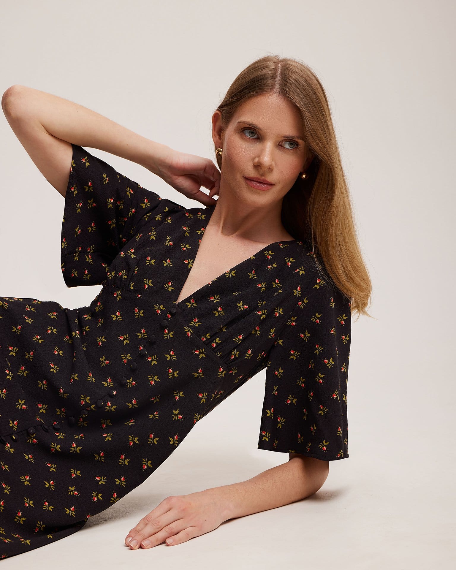 Платье с цветочным узором