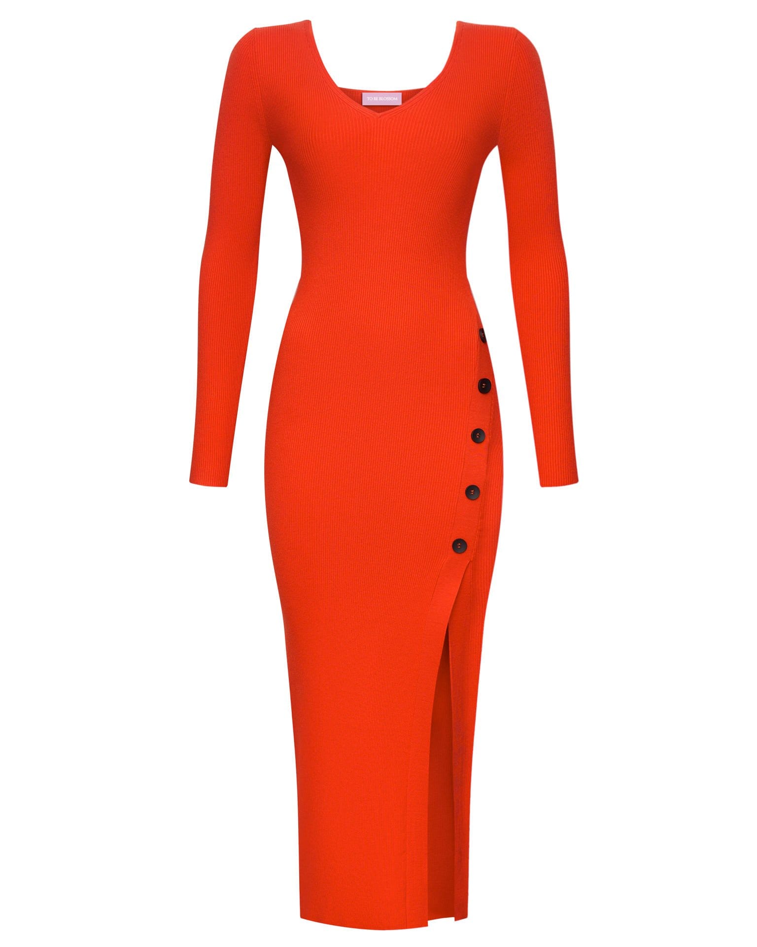 Платье миди из вискозы