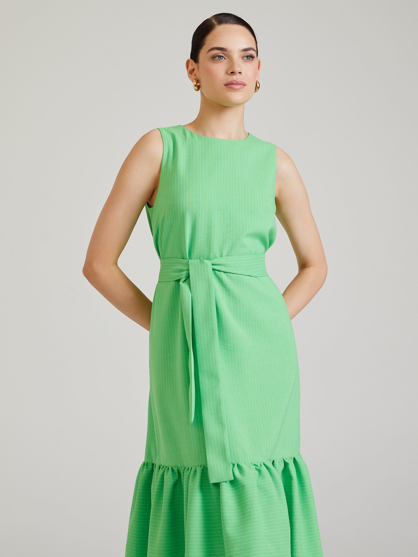 Ярусное платье миди