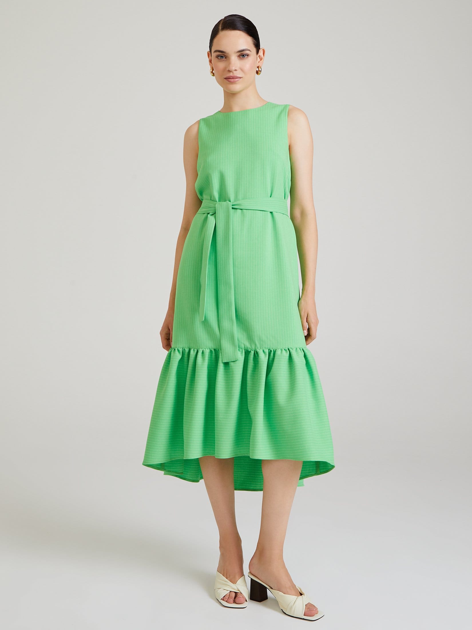 Ярусное платье миди