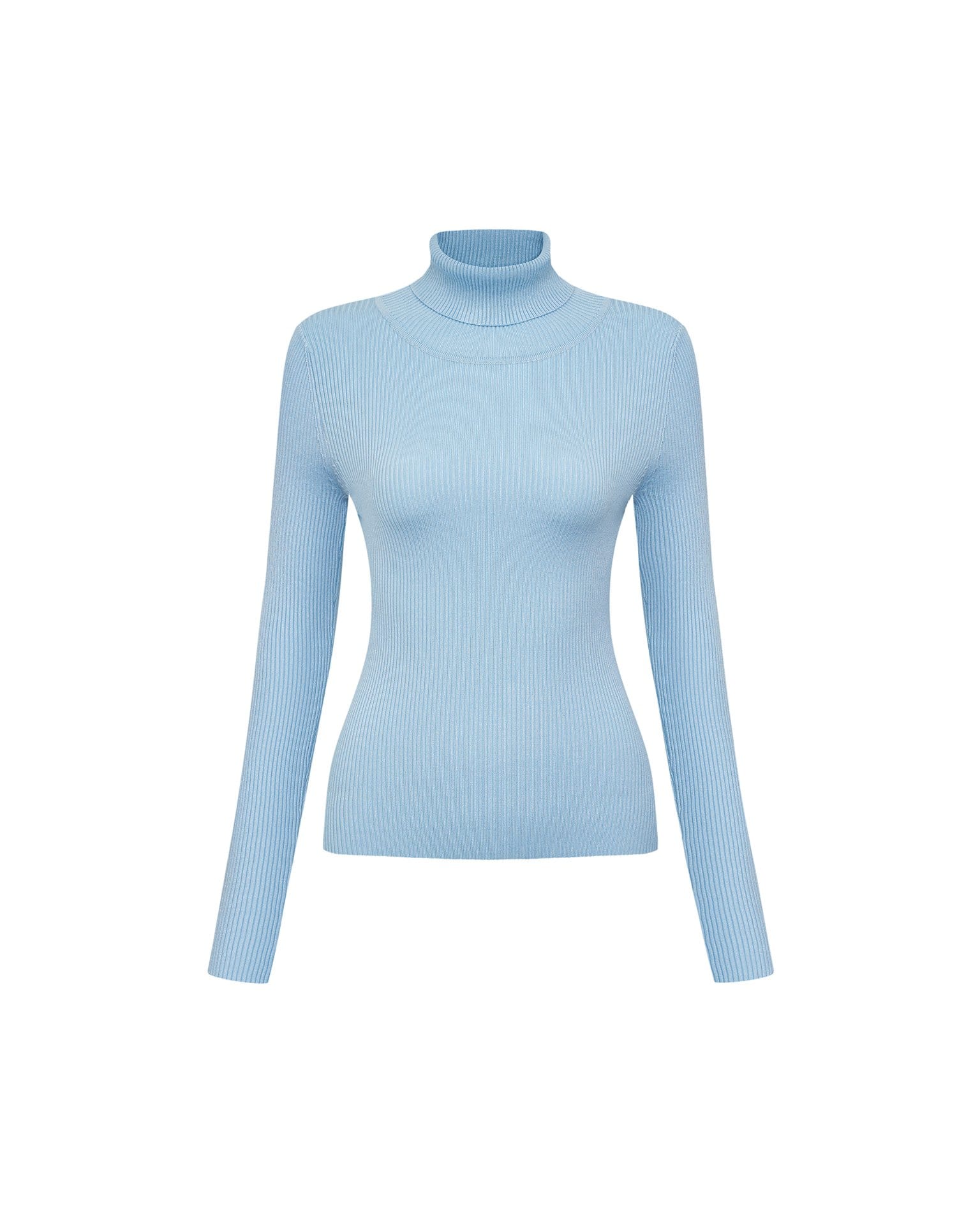Водолазка в голубом цвете