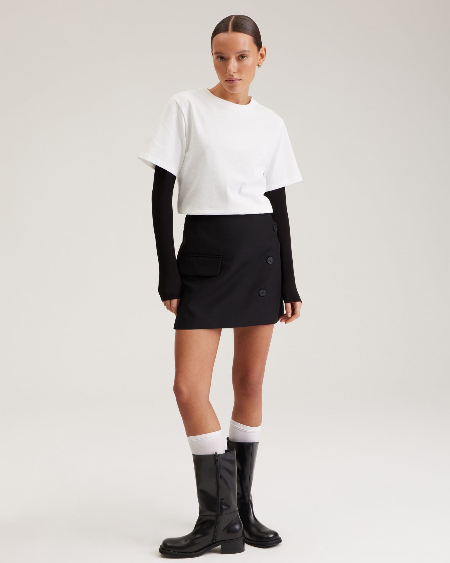 Мини-юбка на запах