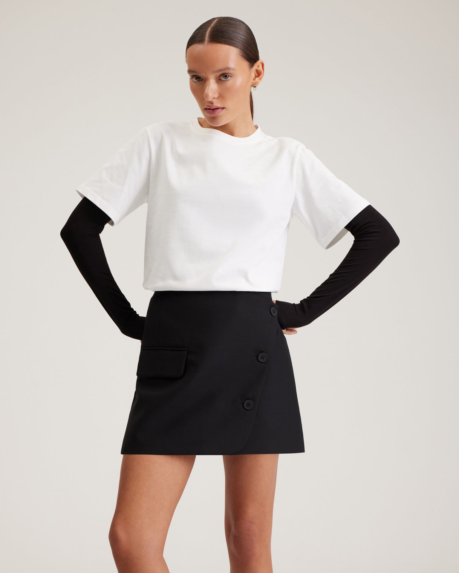 Мини-юбка на запах