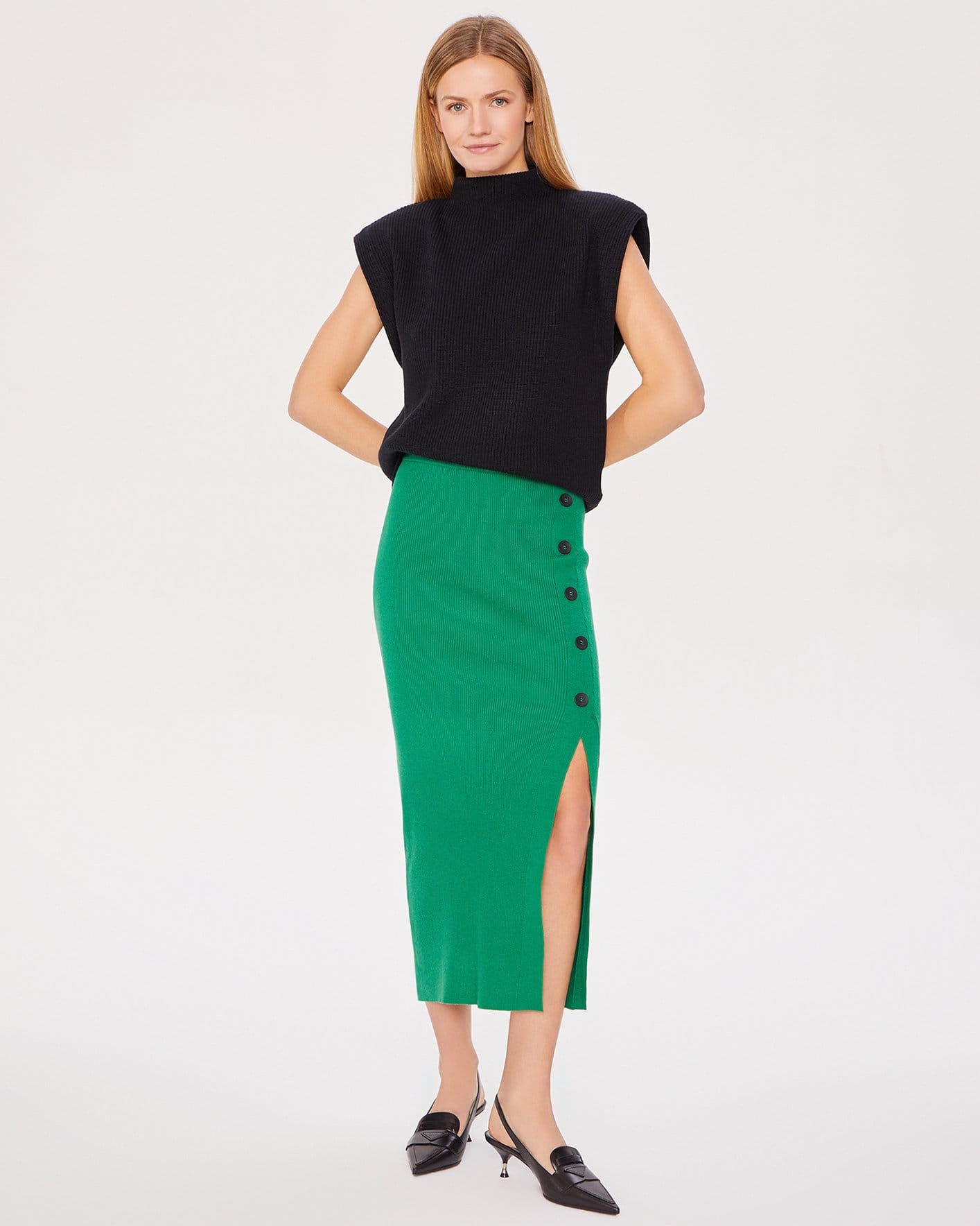 Зеленая юбка