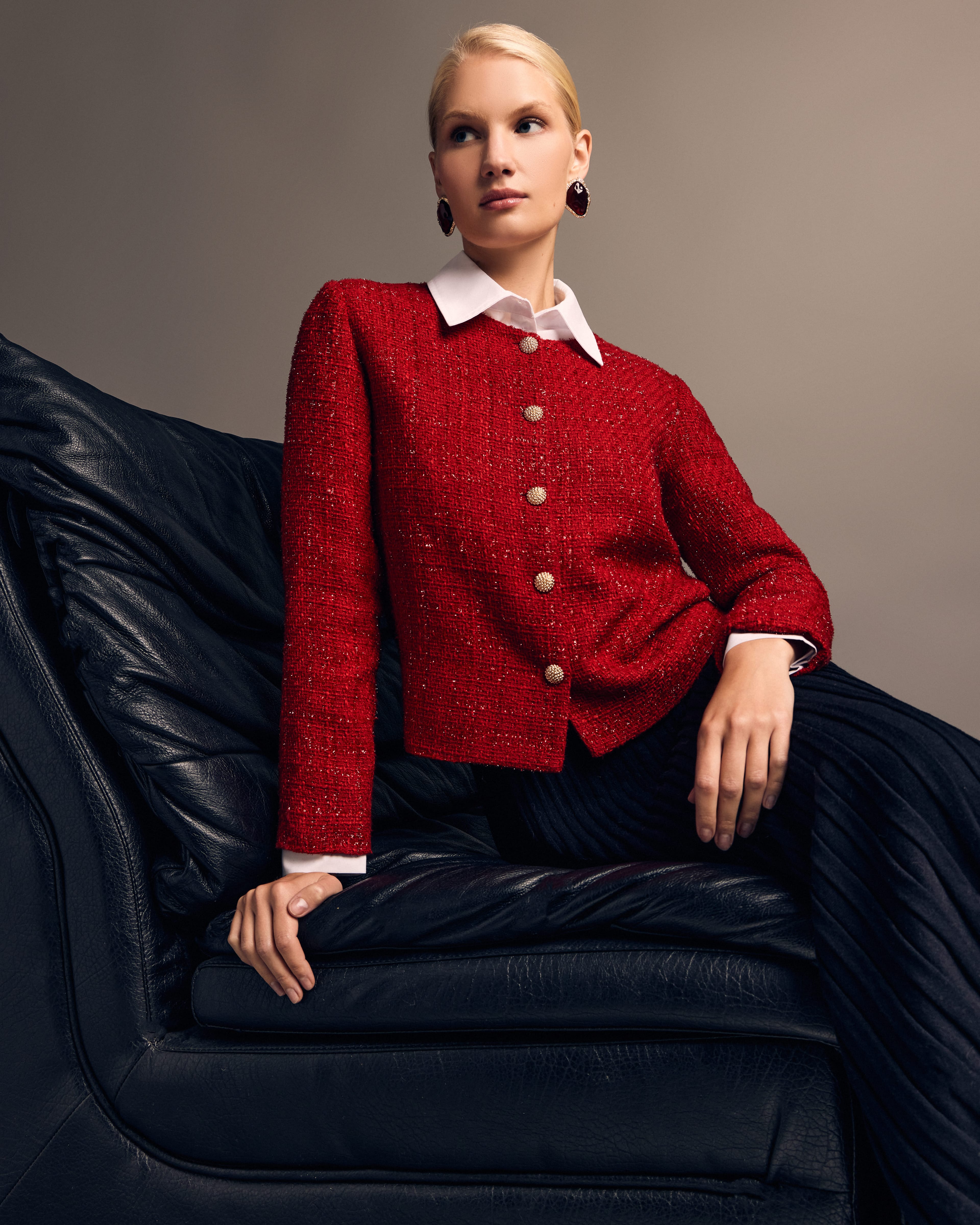 Твидовый жакет