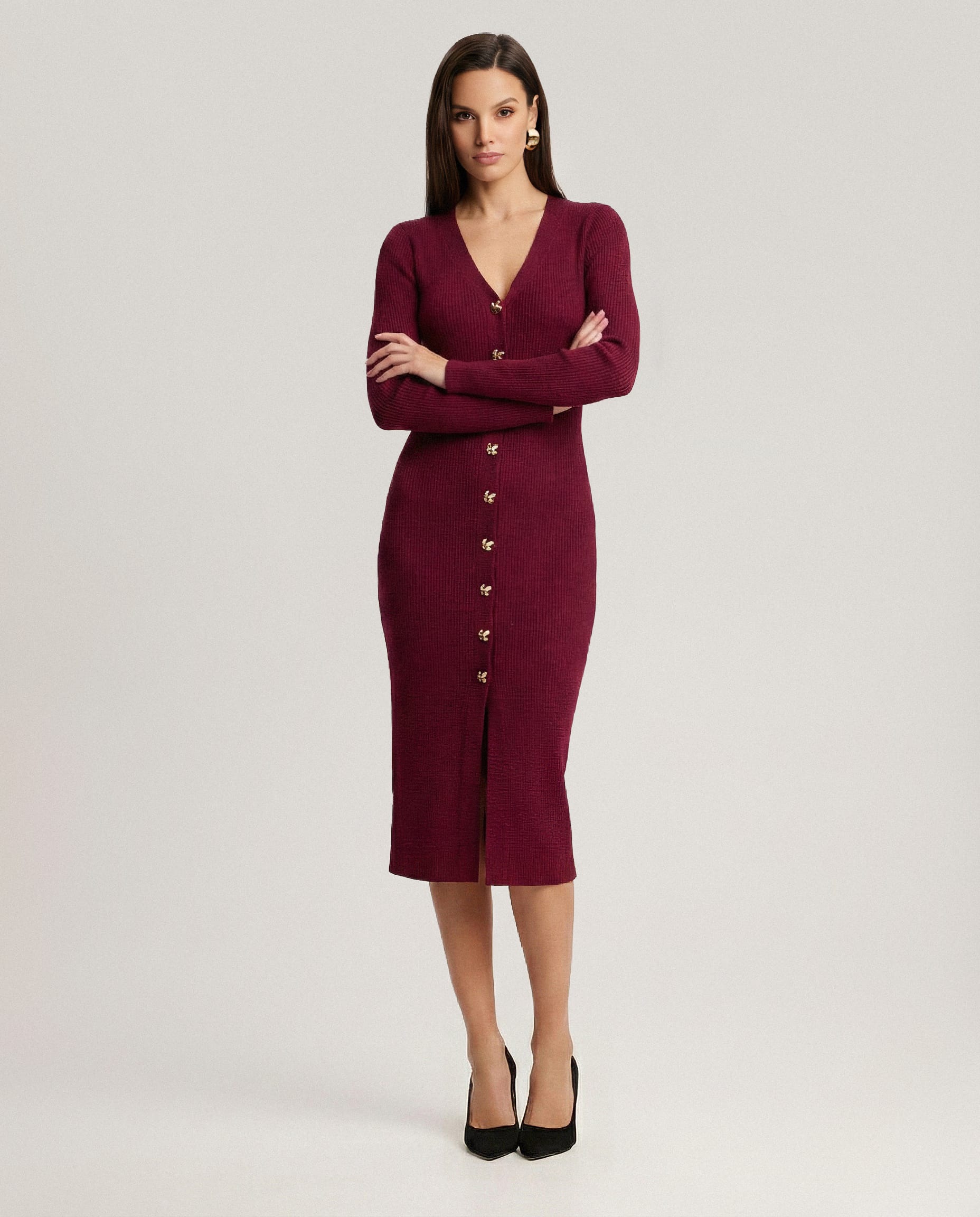 Платье из шерсти мериноса