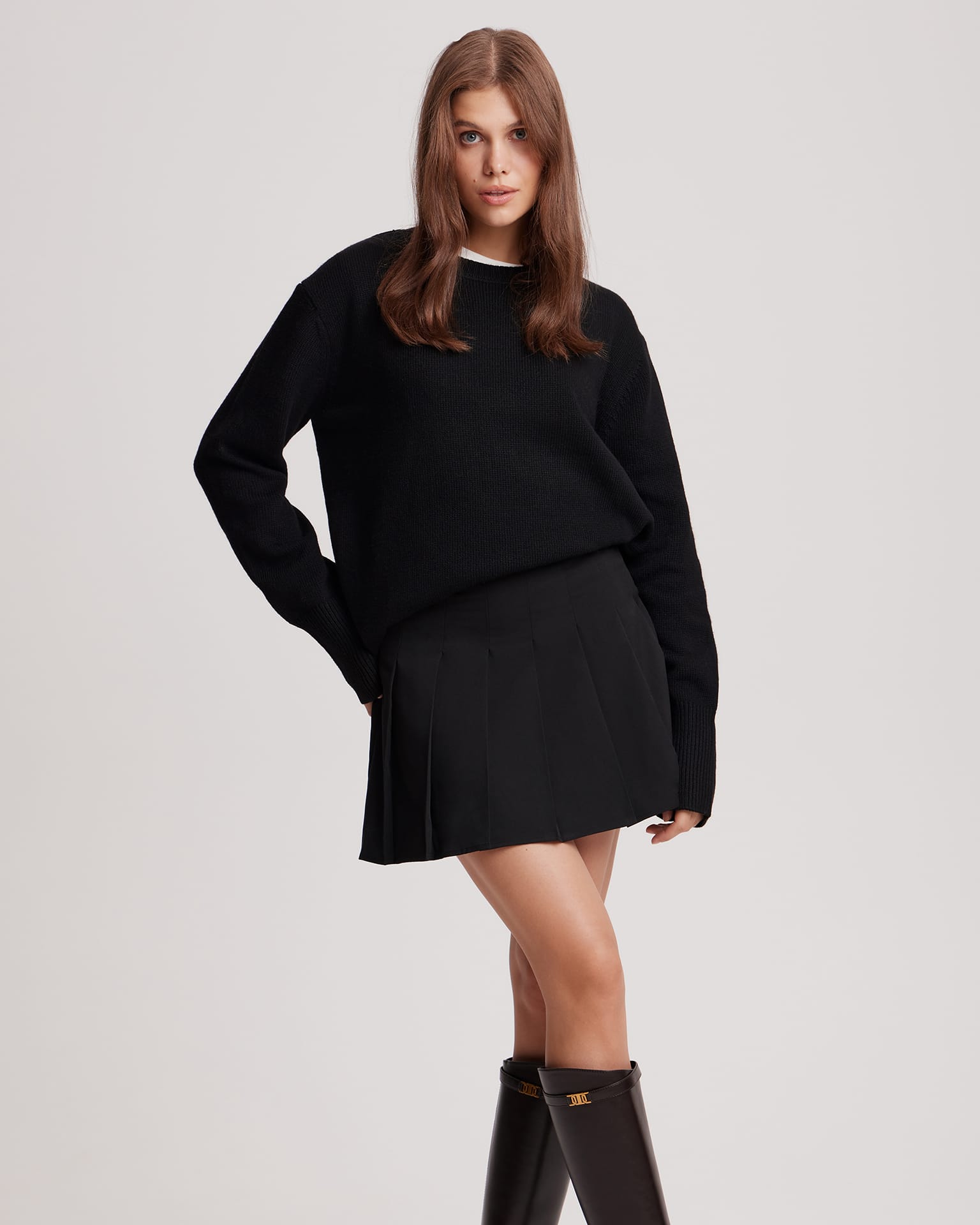 Мини юбка в стиле преппи