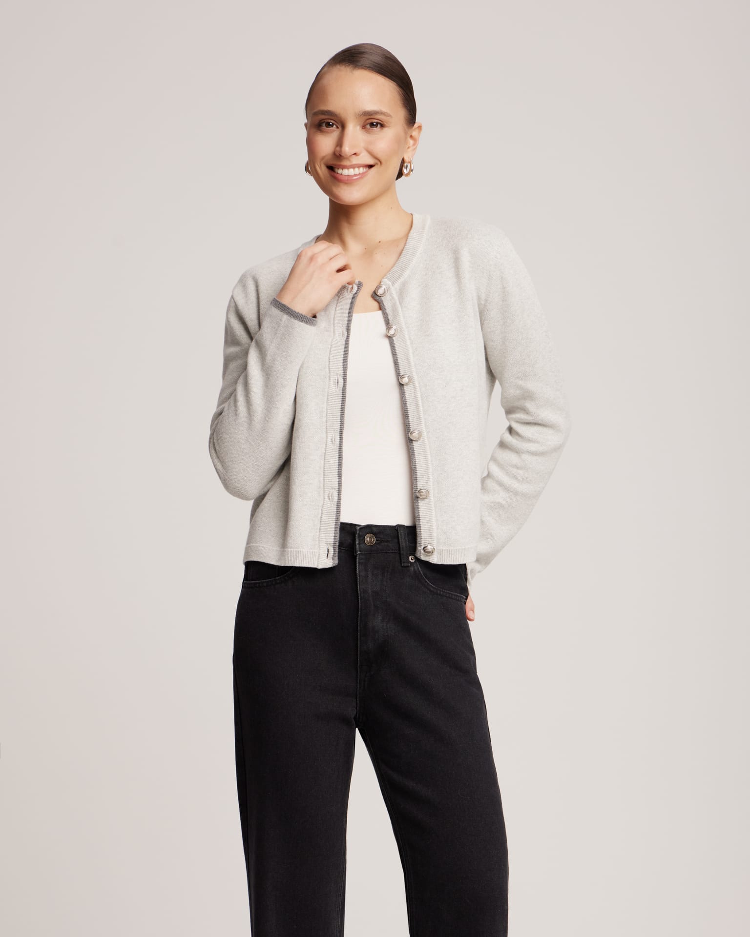 Прямые джинсы в черном цвете