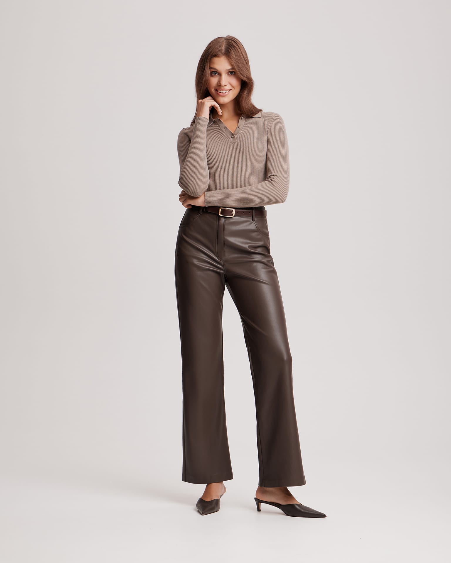 Поло с длинными рукавами