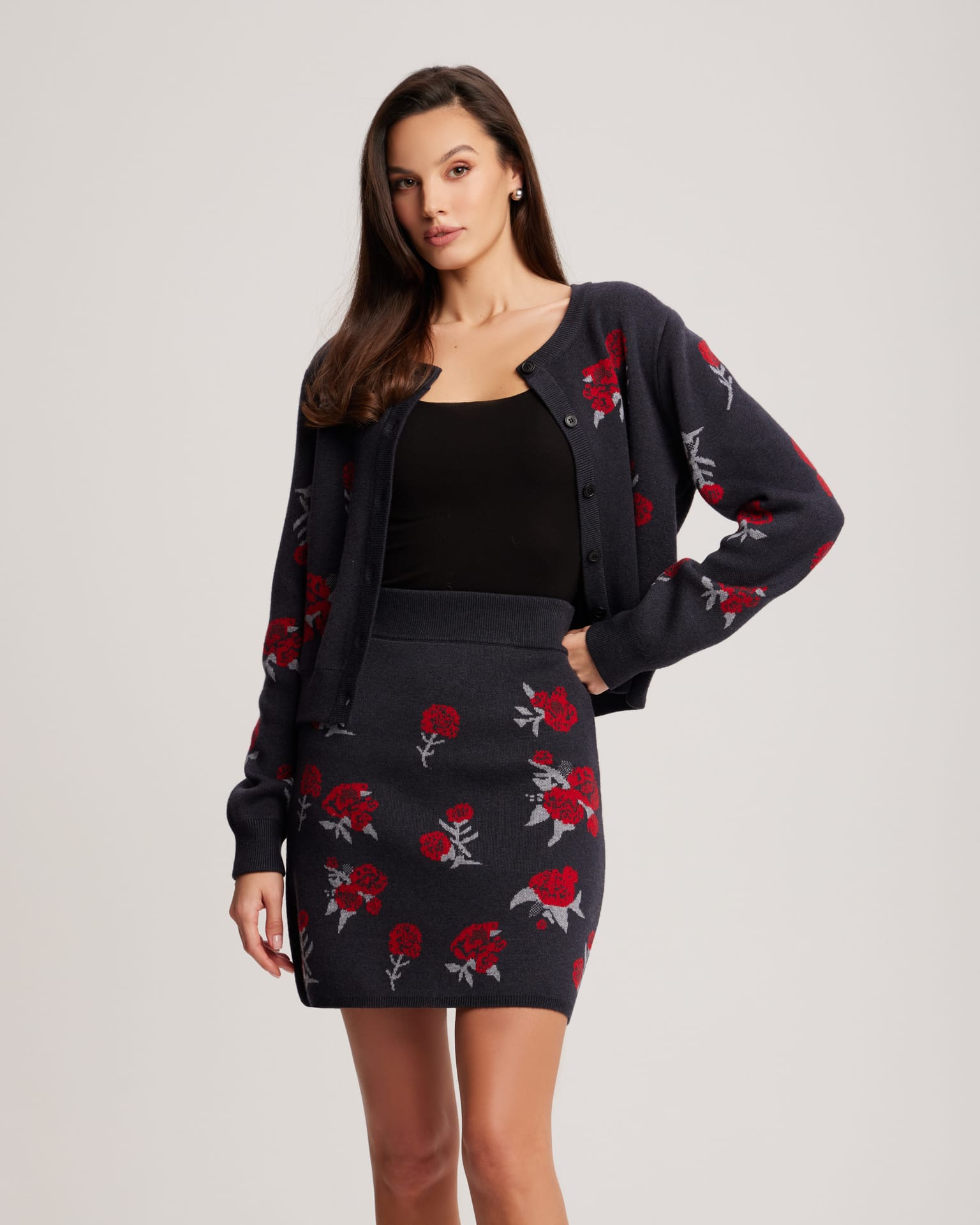 Юбка вязаная