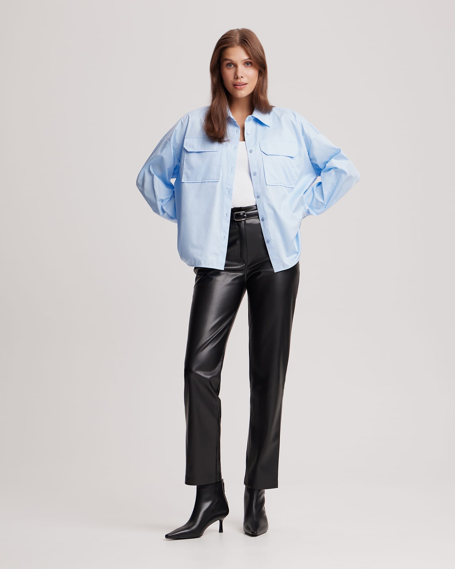 Рубашка прямого кроя