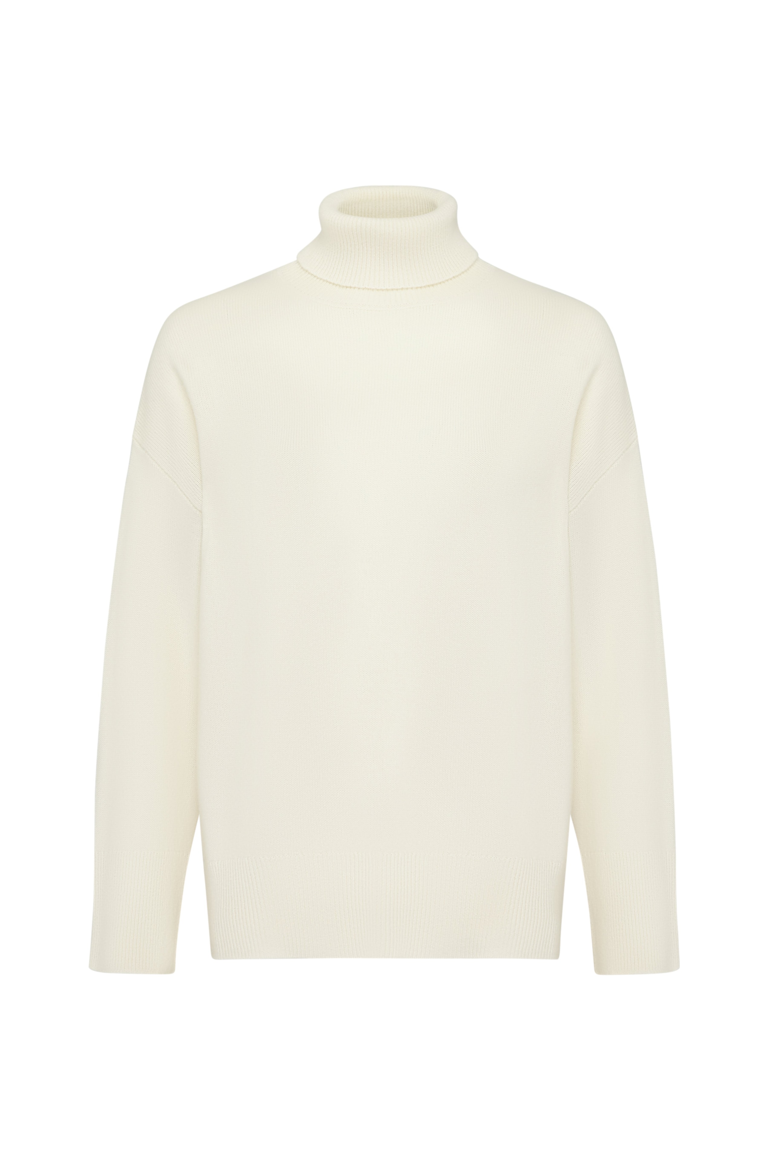 Кашемировый свитер oversize, Молочный