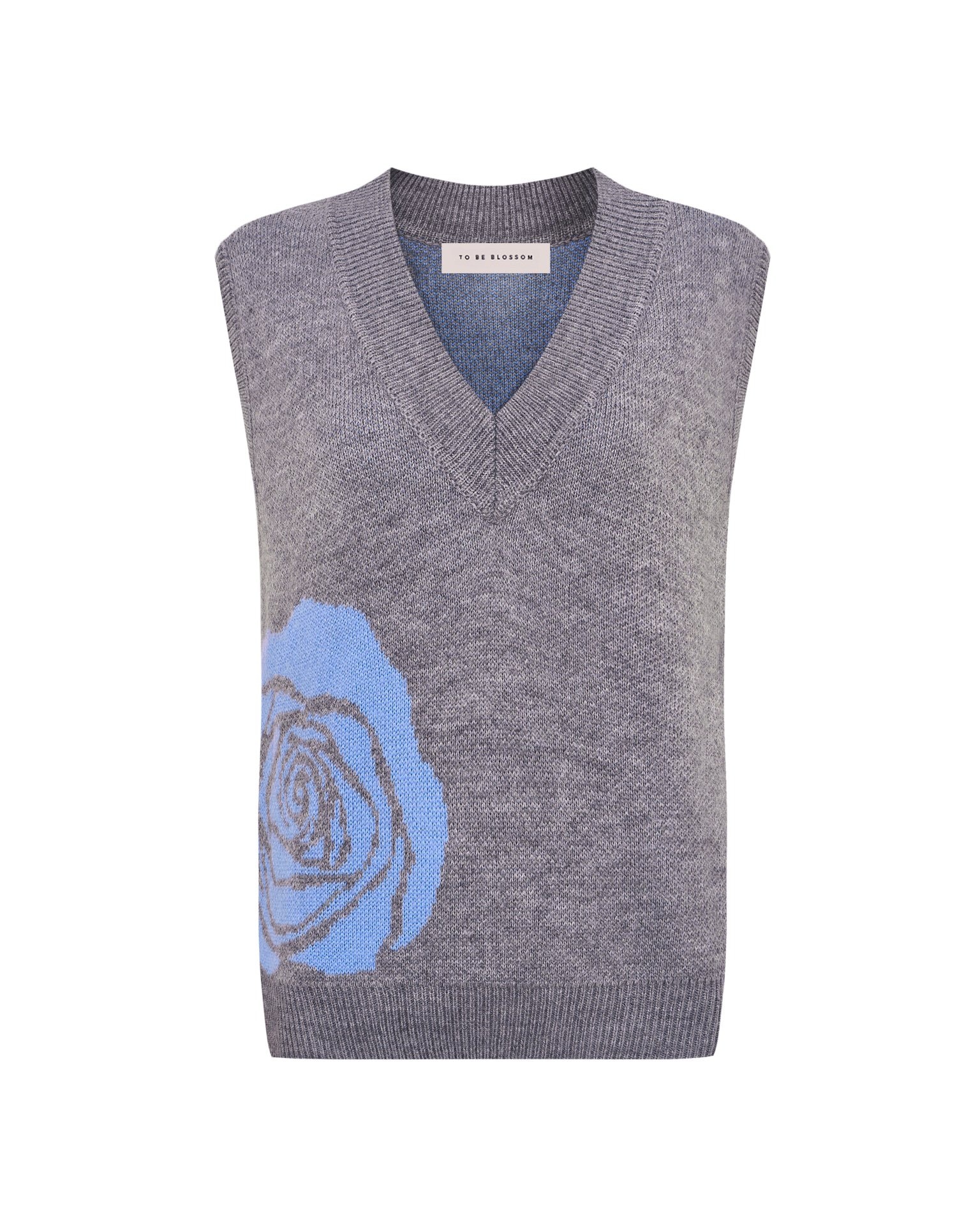 Жилет с  V-образным вырезом