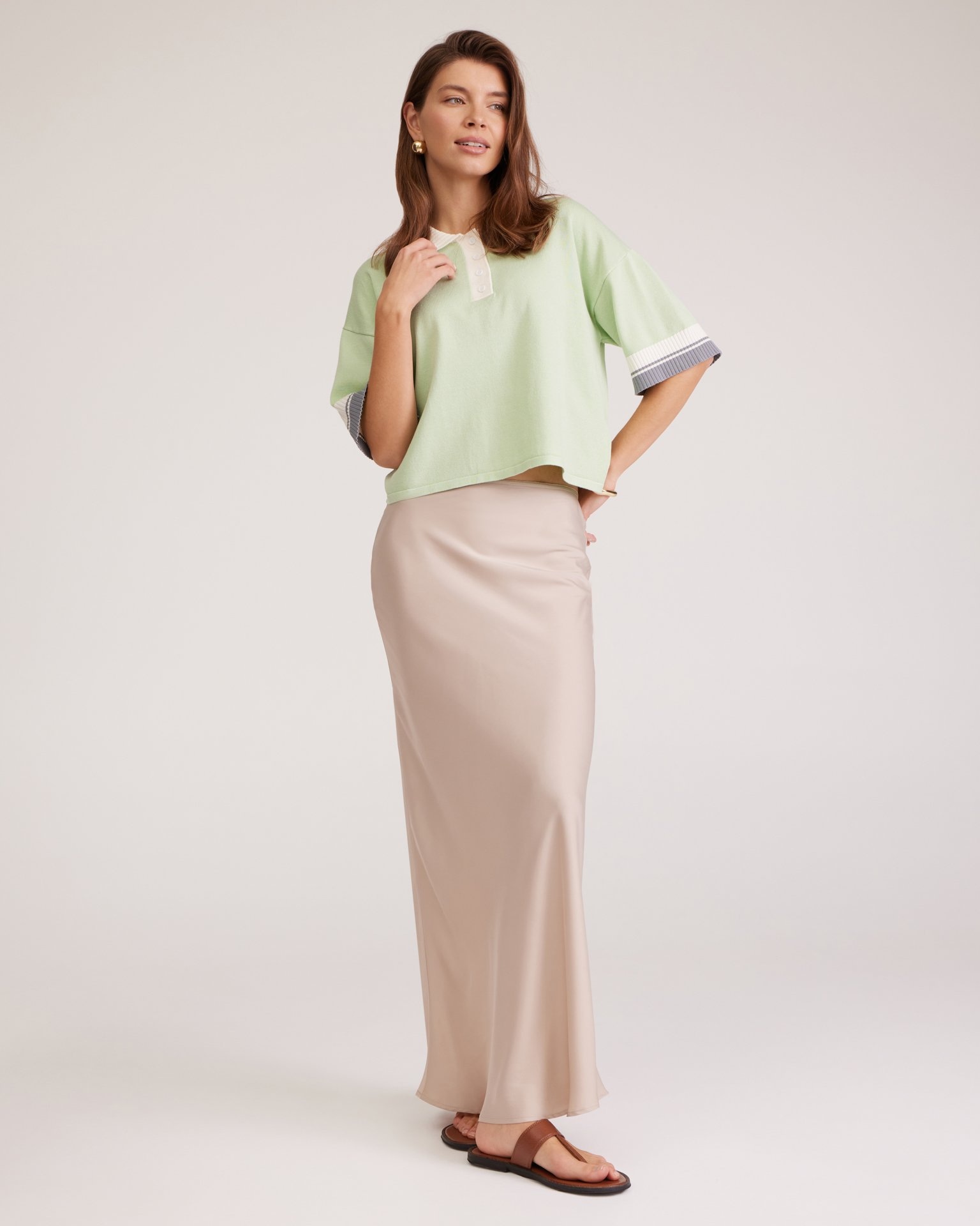 Бежевая юбка