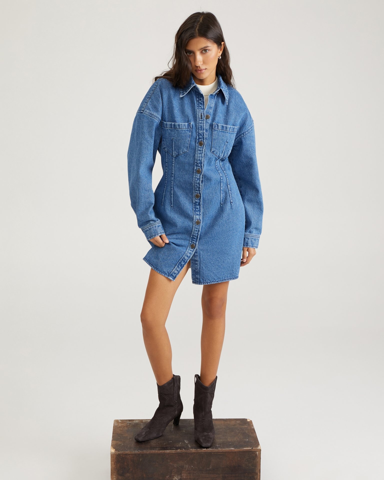 Джинсовое платье