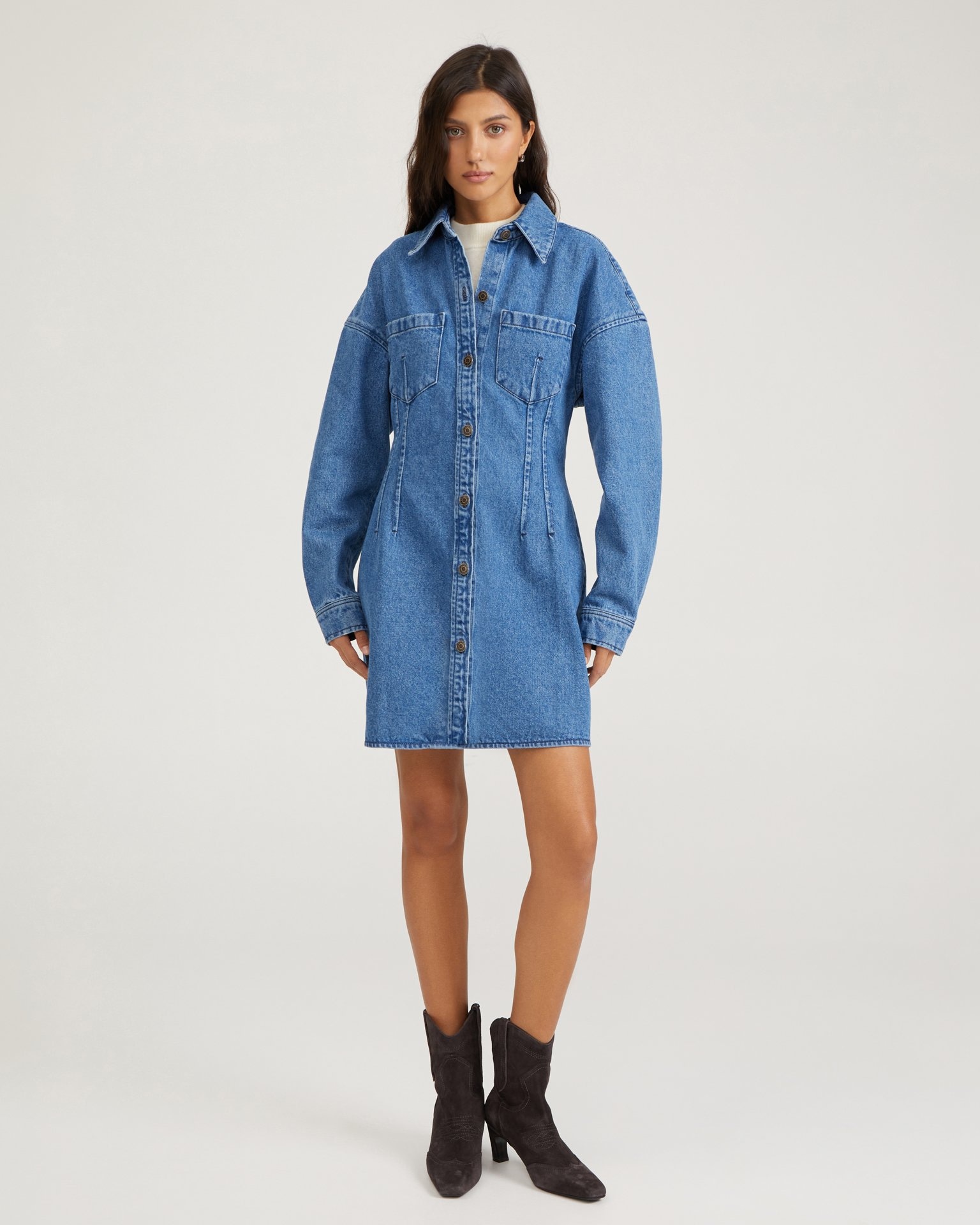 Джинсовое платье