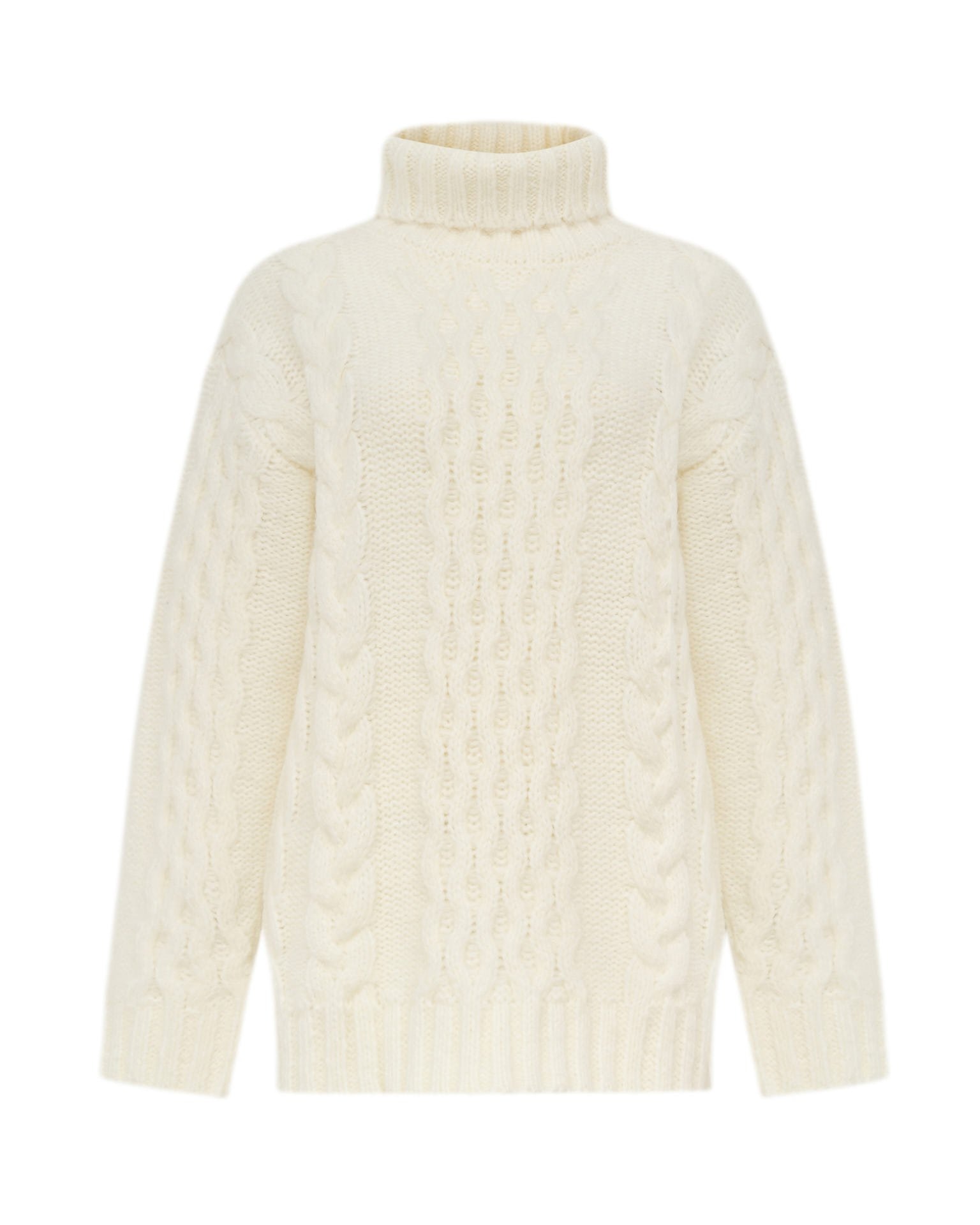 Джемпер с косами