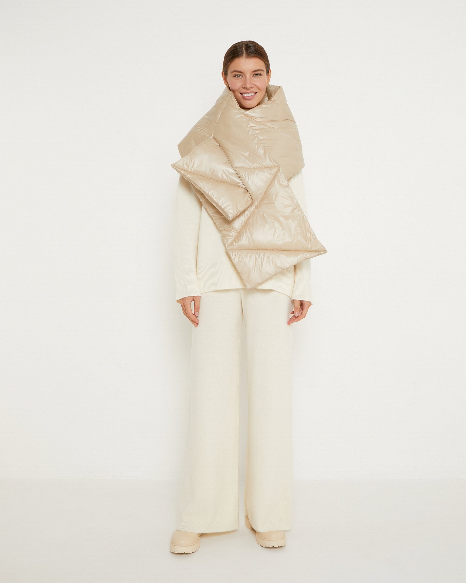 Стеганый шарф