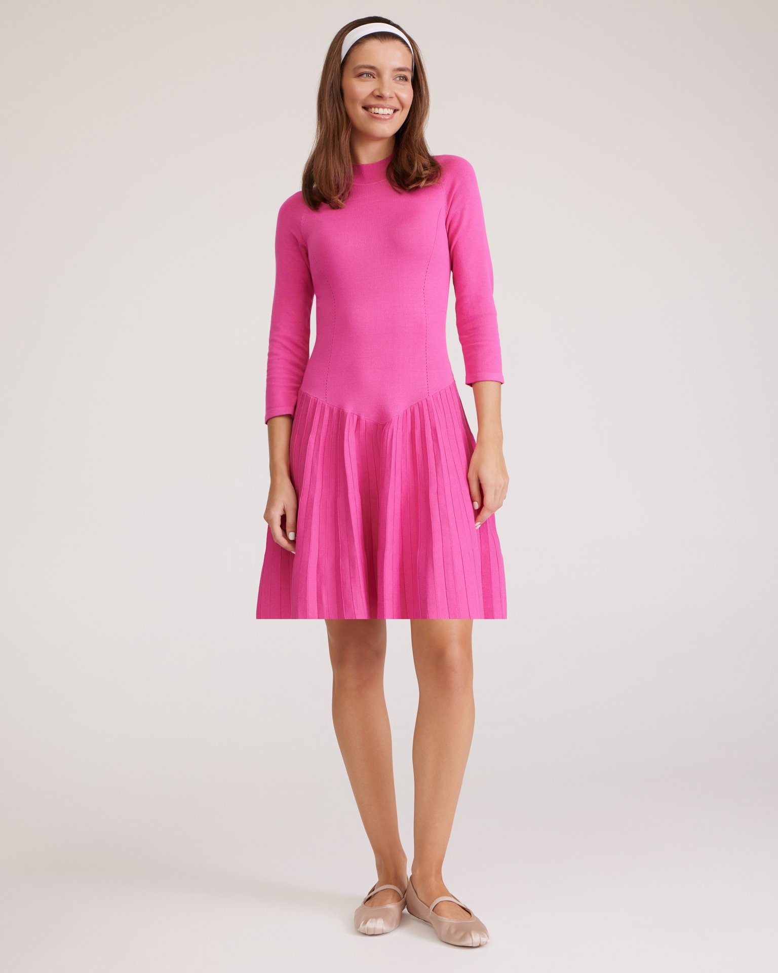 Плиссированное платье