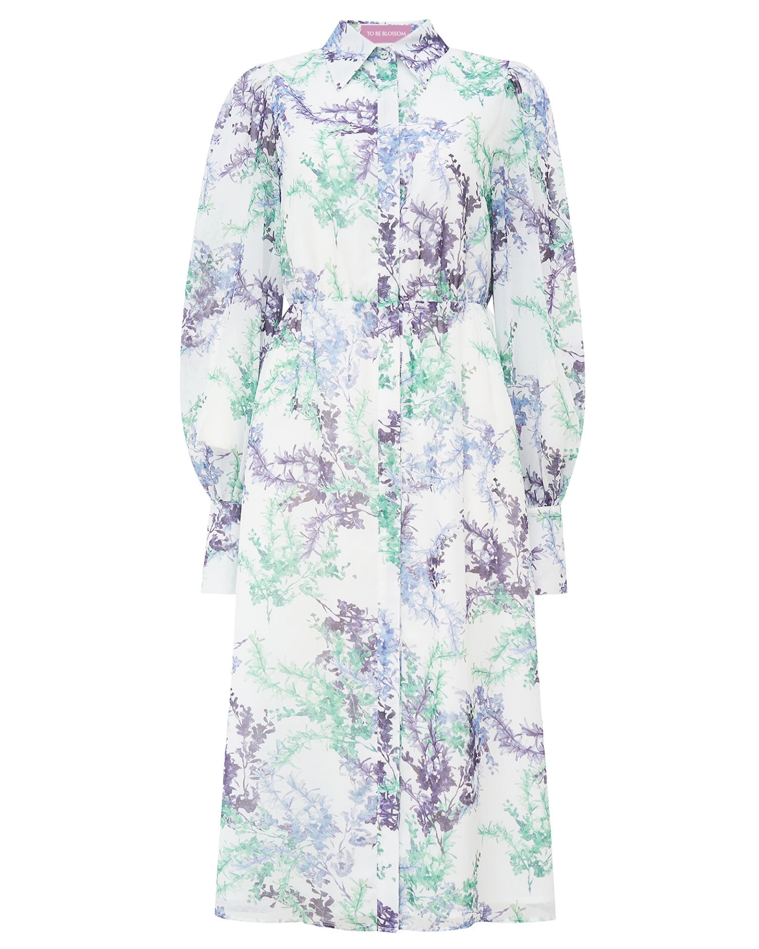 Платье с принтом "Сирень"