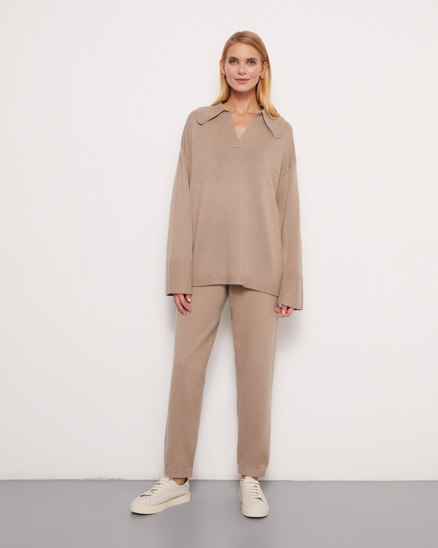 Джемпер с рубашечным воротом