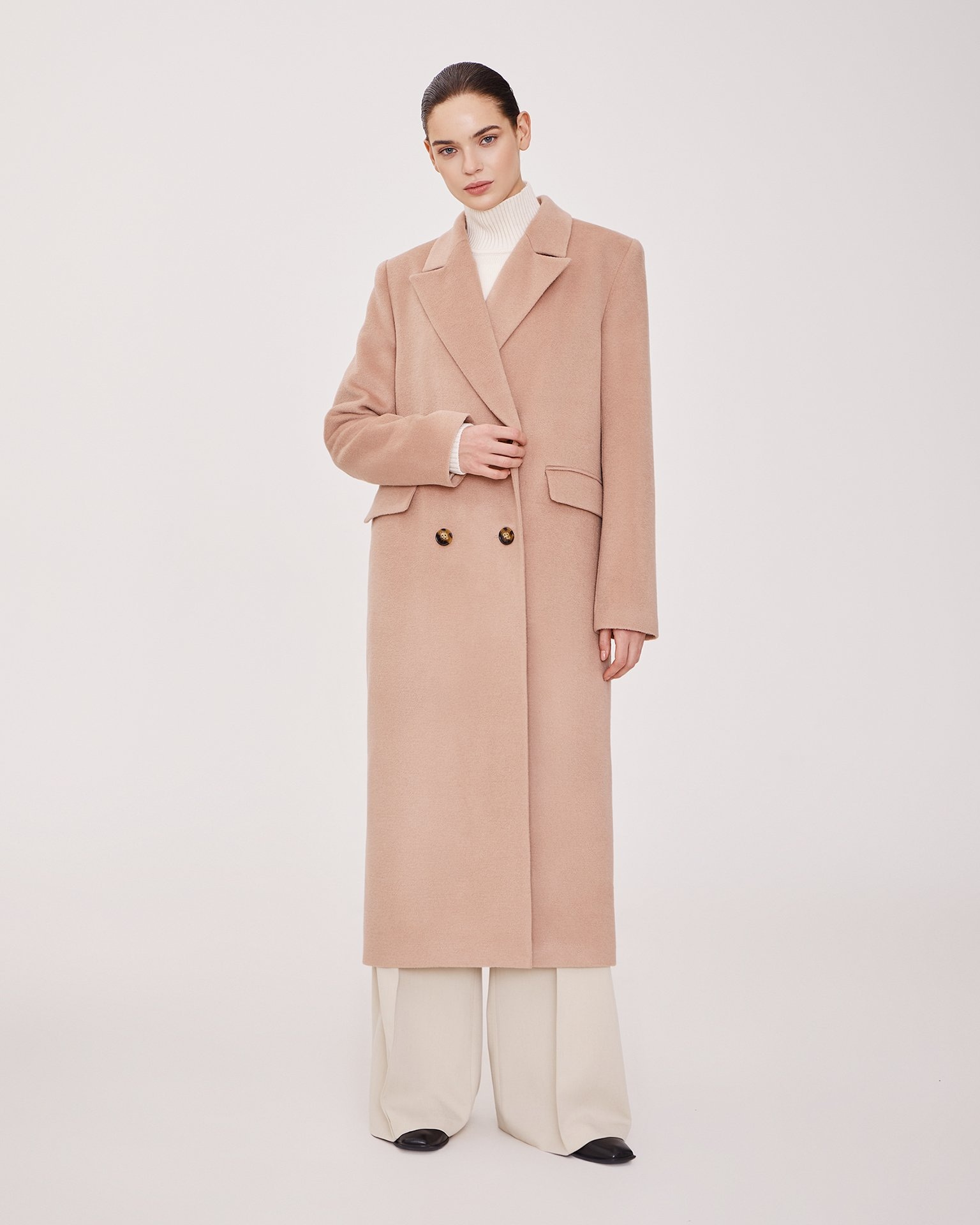 Пальто из смесовой шерсти