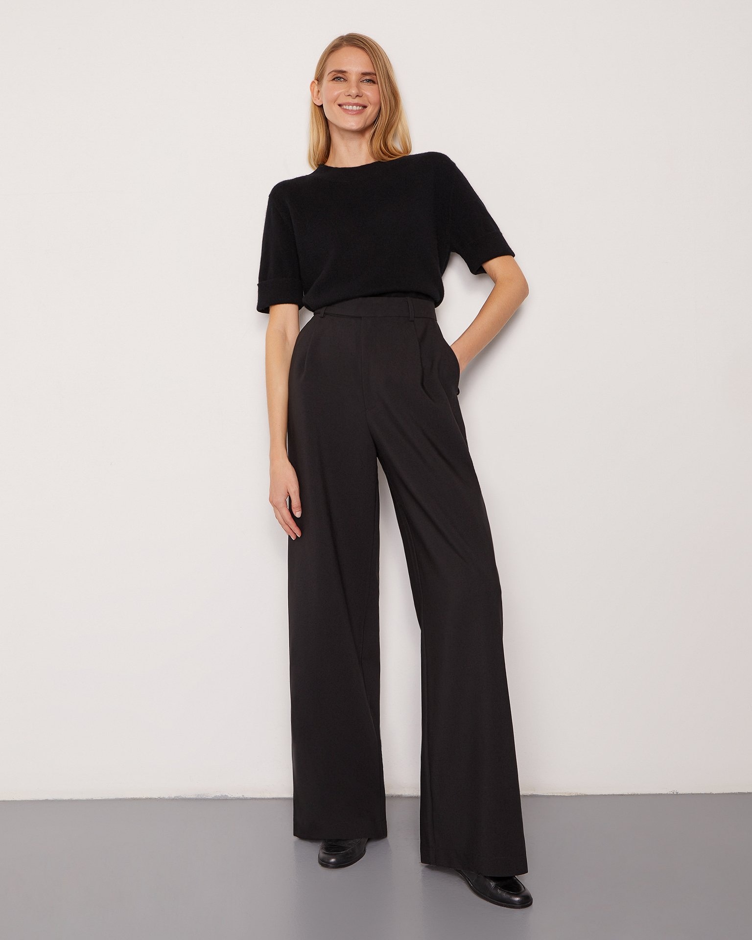 Топ из шерсти и кашемира