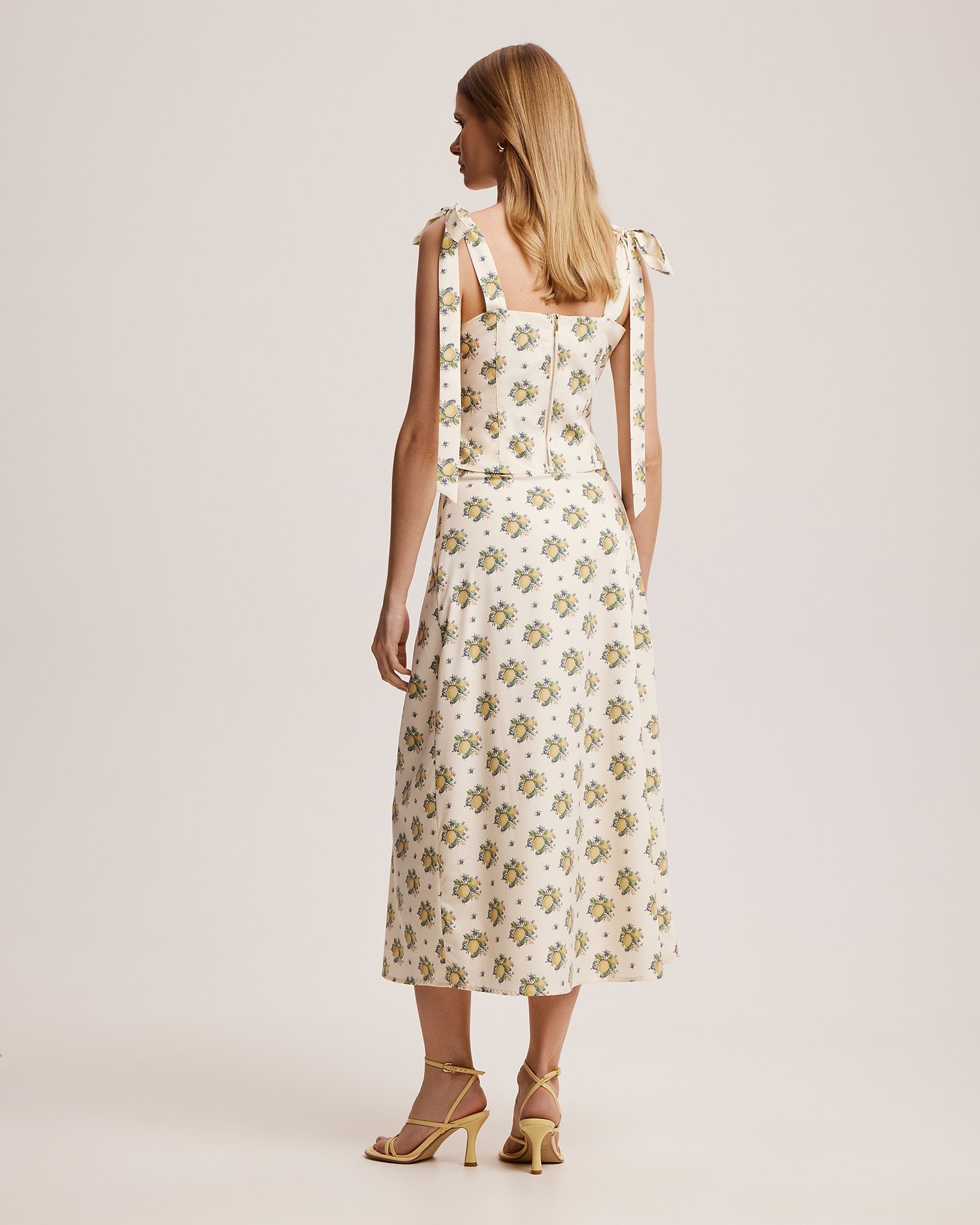 Юбка с лимонами