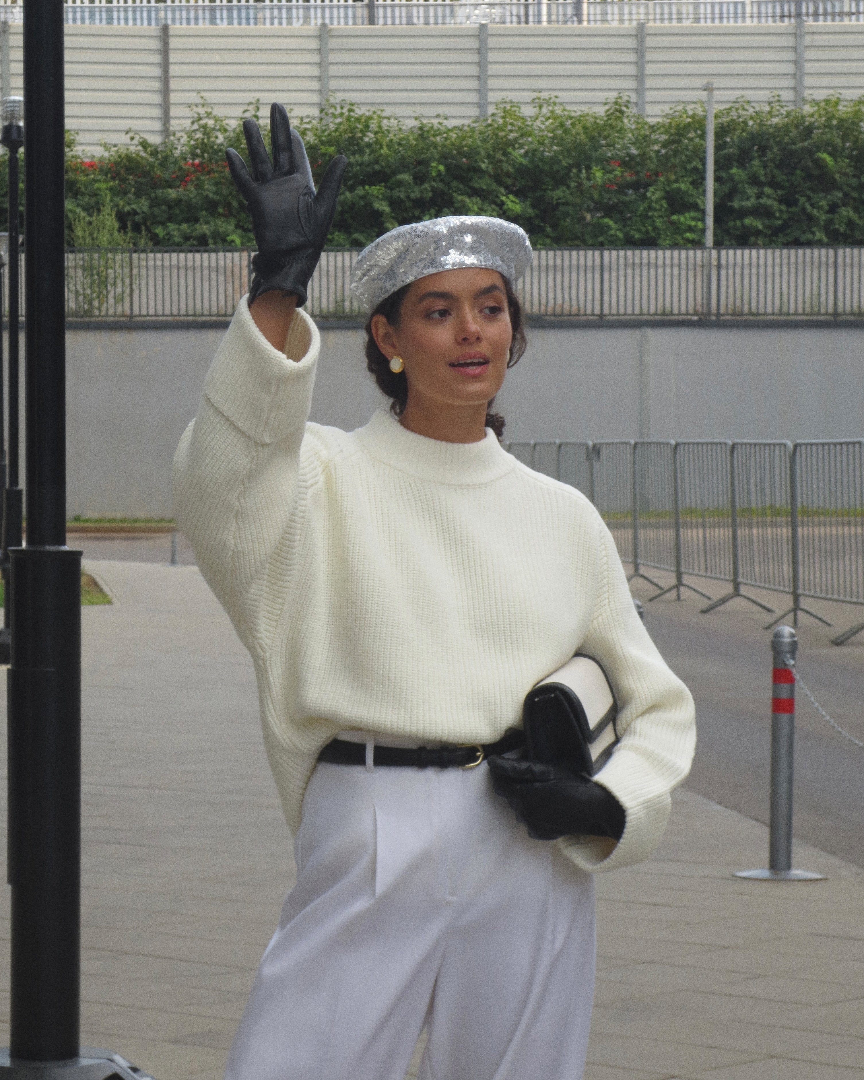 Джемпер крупной вязки