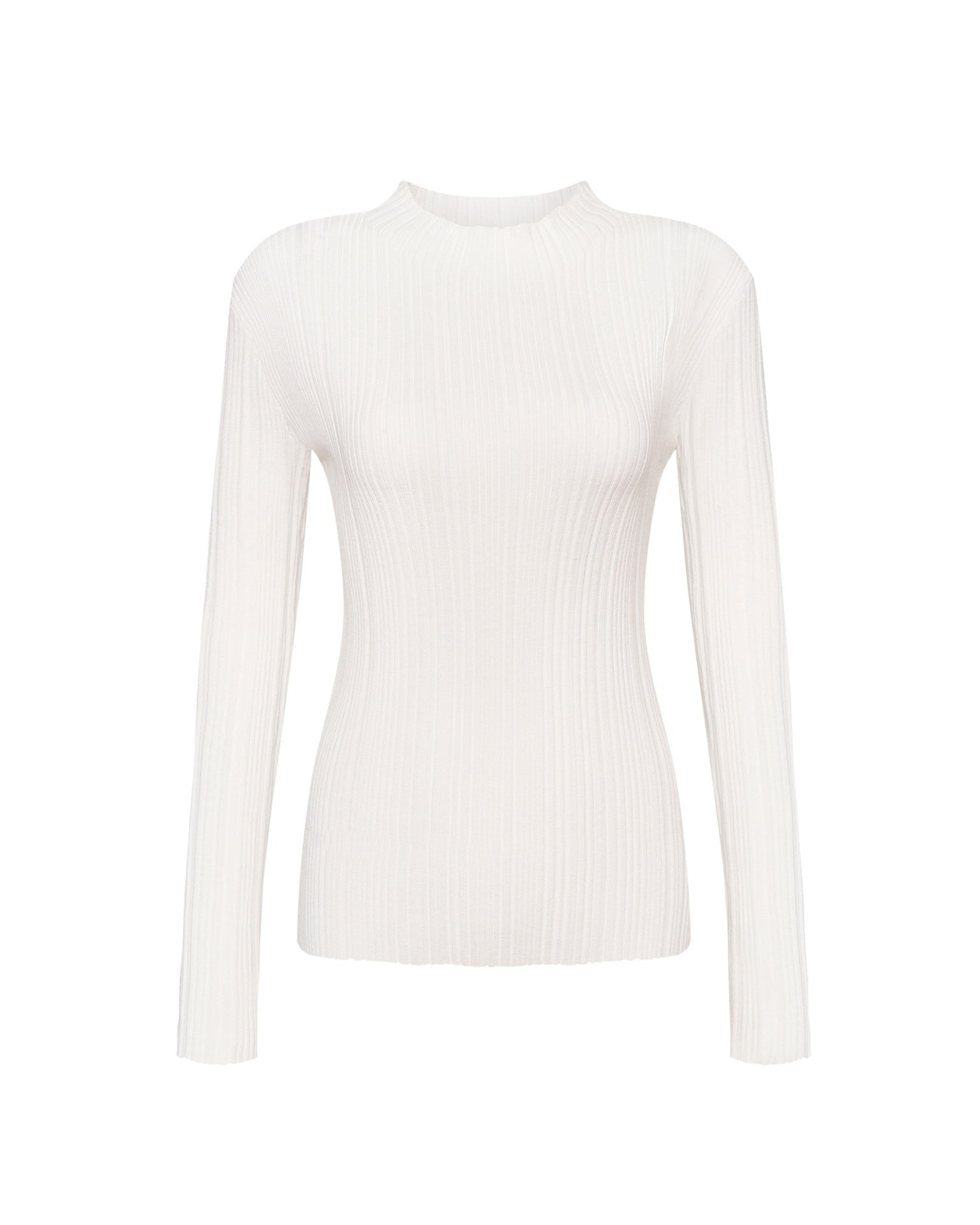 Облегающий джемпер в белом цвете