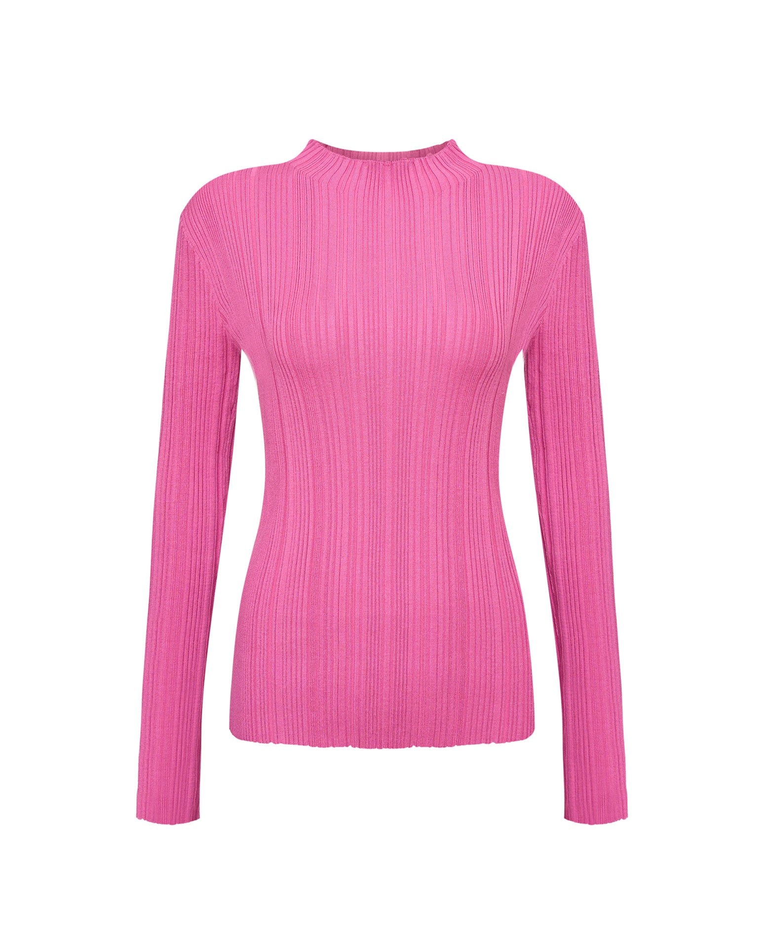 Облегающий джемпер в цвете фуксия