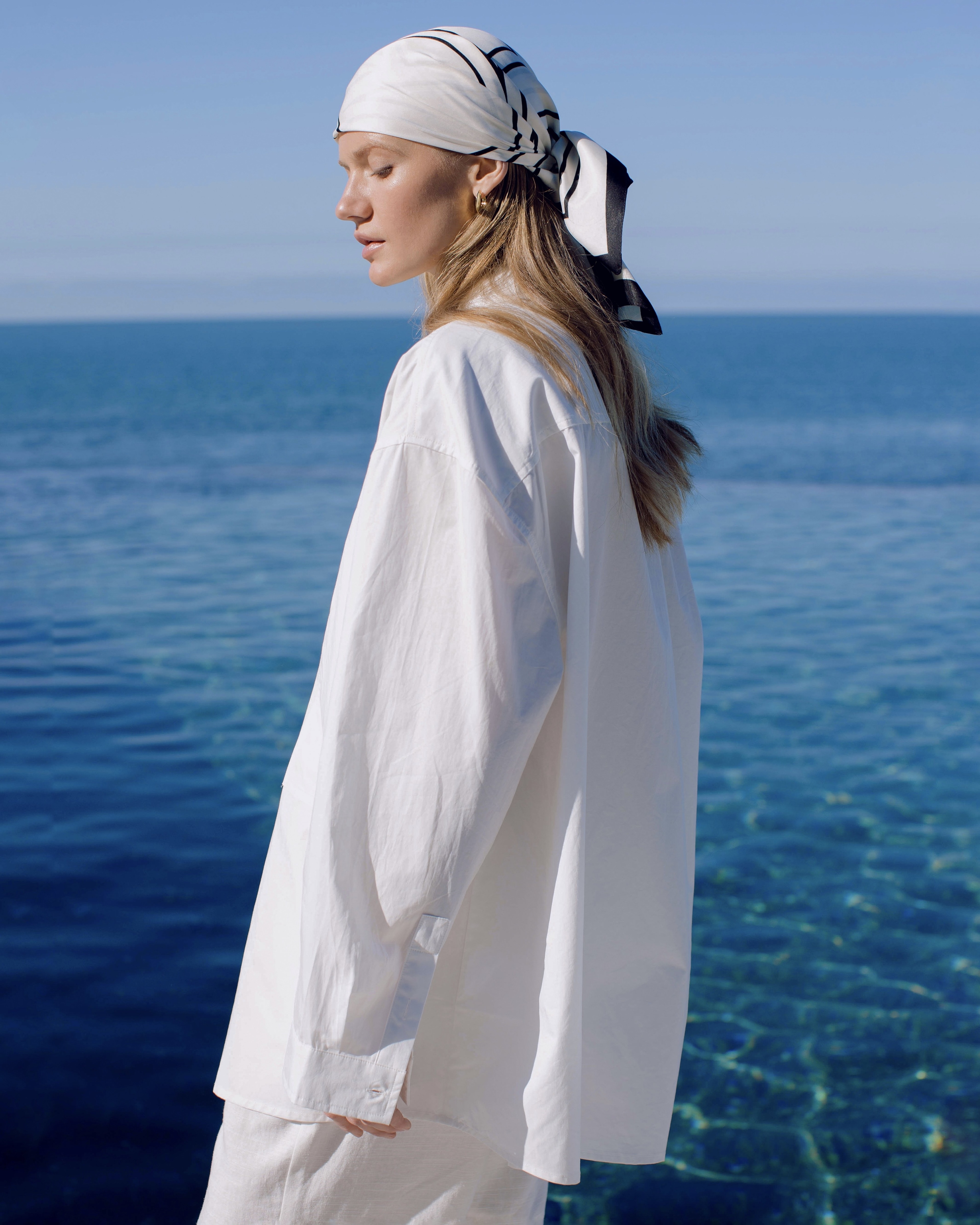 Рубашка из белоснежного хлопка