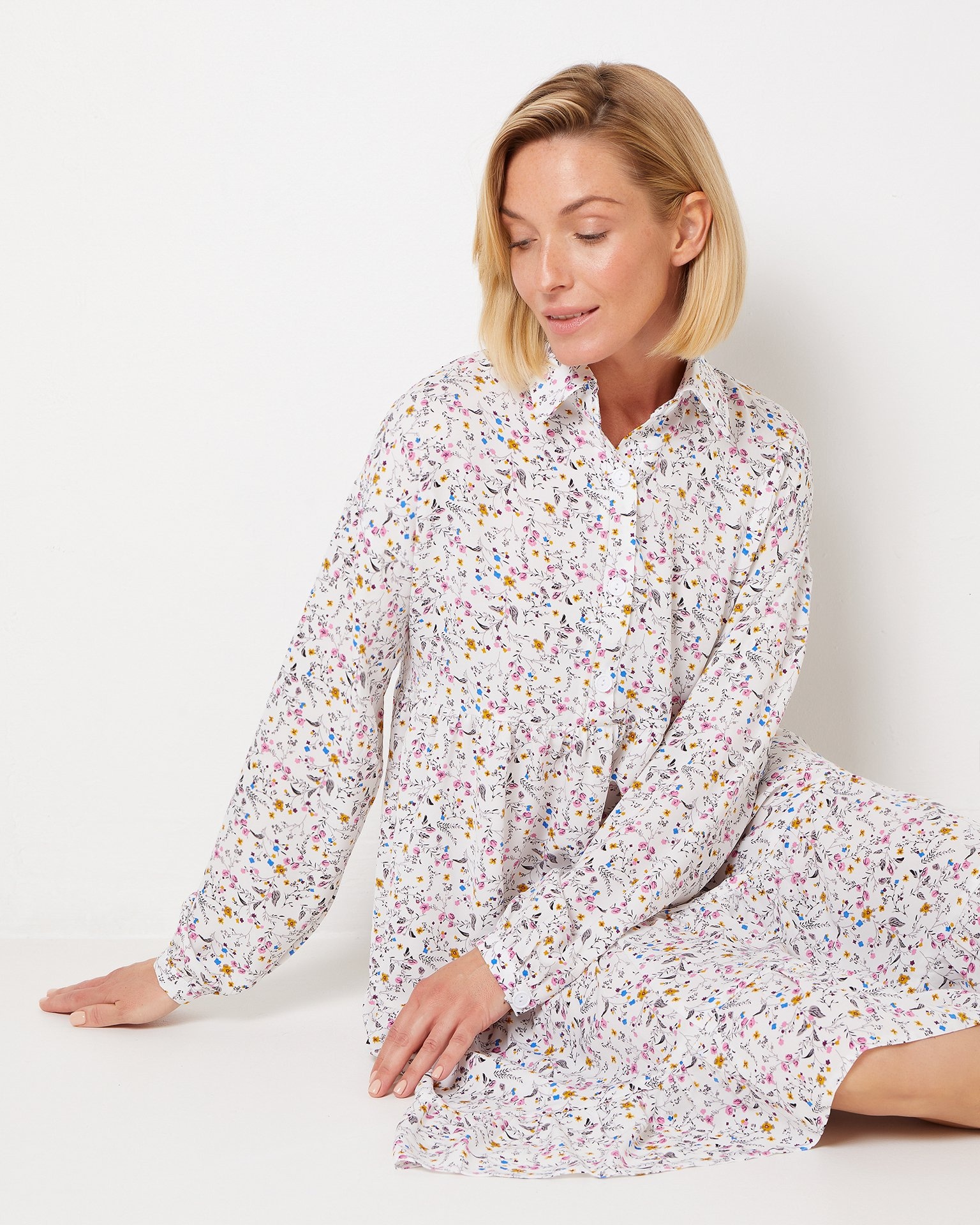 Платье мини из вискозы