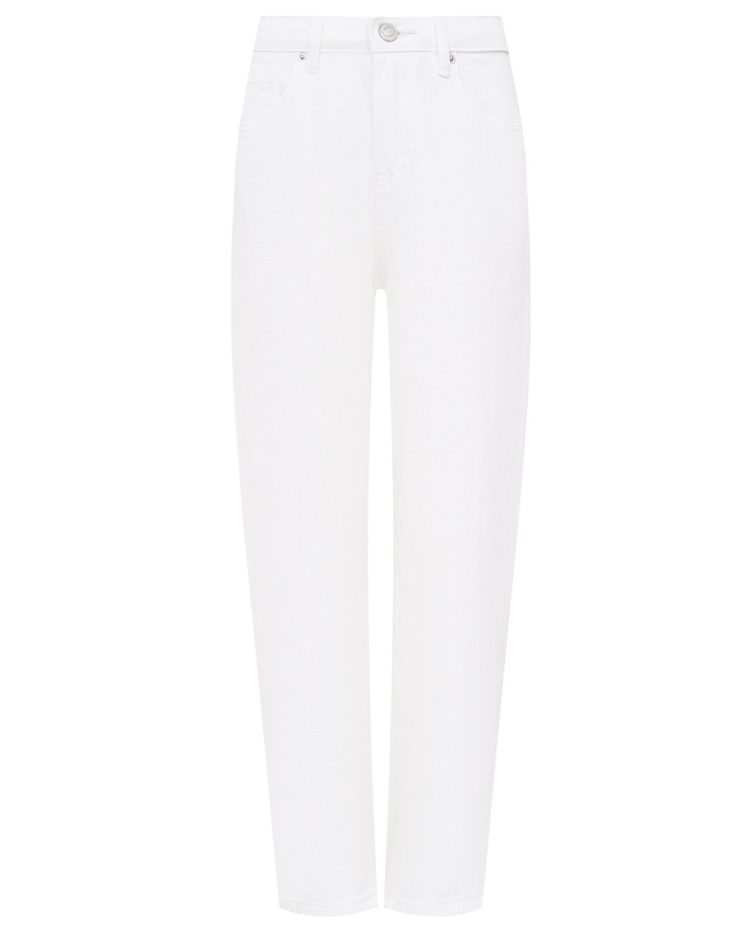 Белые укороченные джинсы