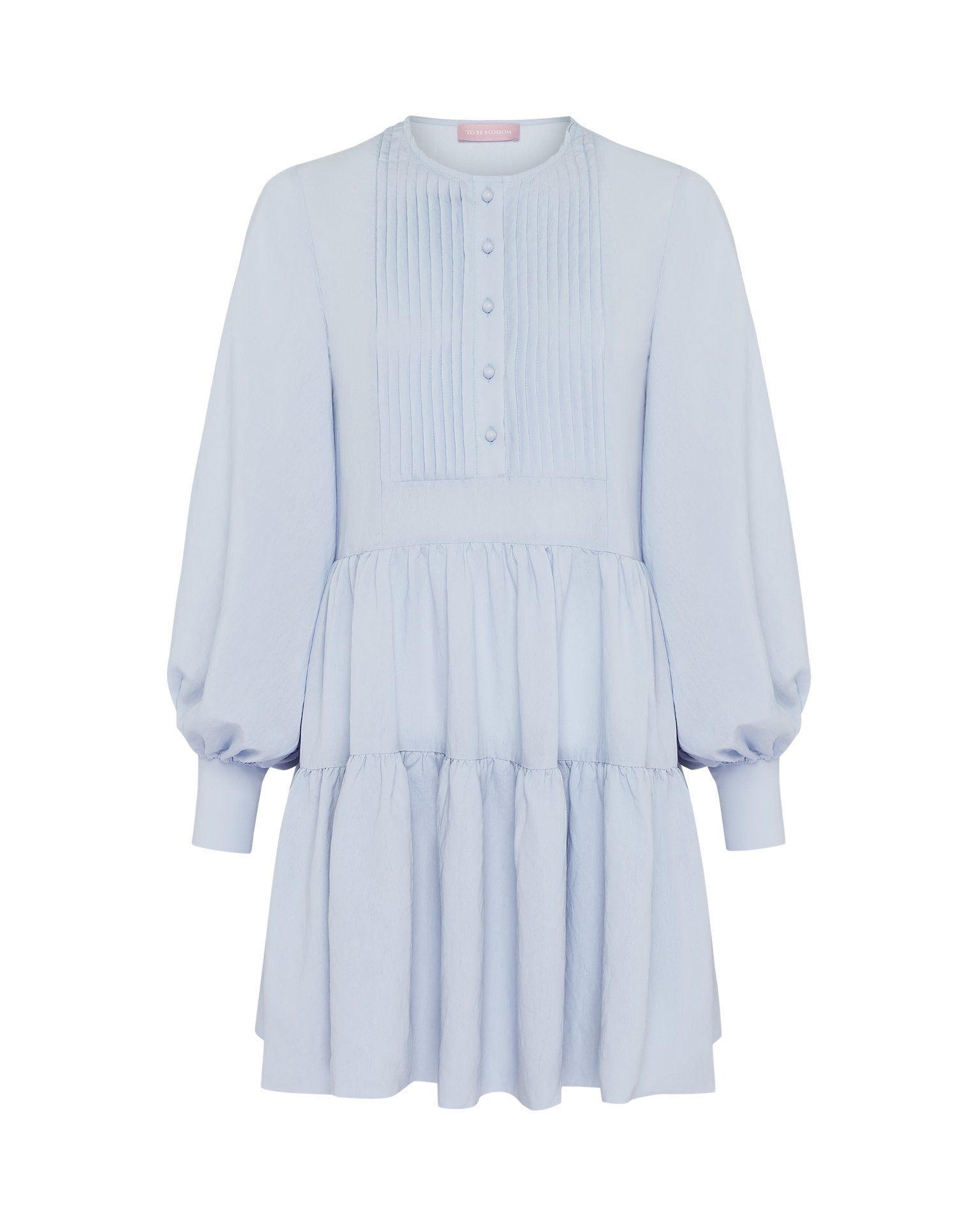 Платье мини с длинными рукавами