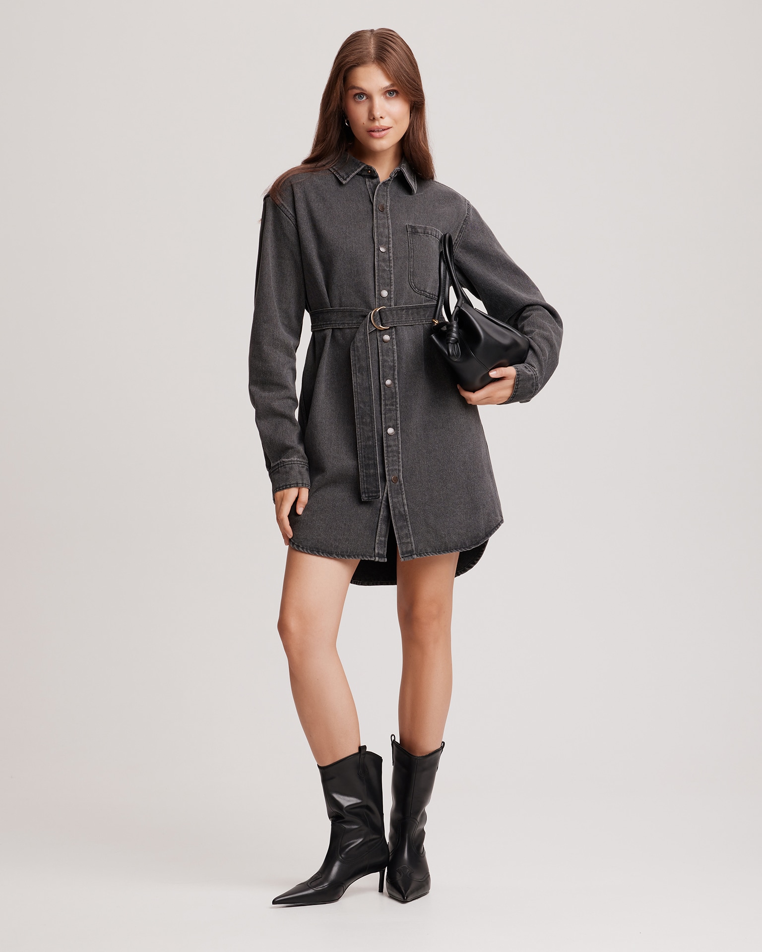 Джинсовое платье